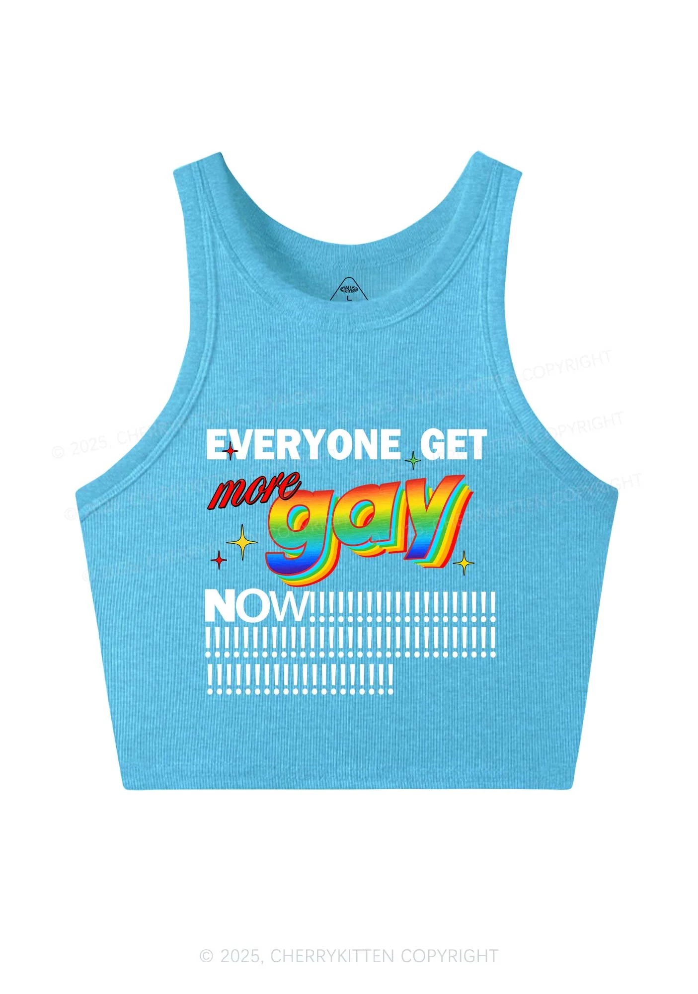 Get More Gay Pride Y2K Crop Tank Top Cherrykitten - Image 4