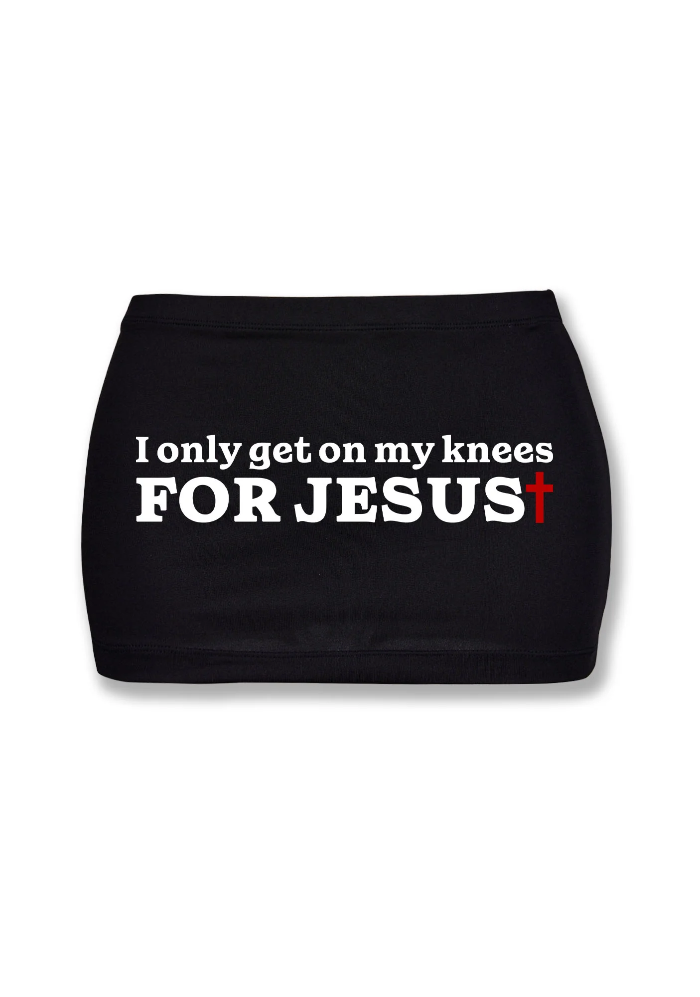 Get On Knees For Jesus Y2K Mini Hip Skirt Cherrykitten - Image 2