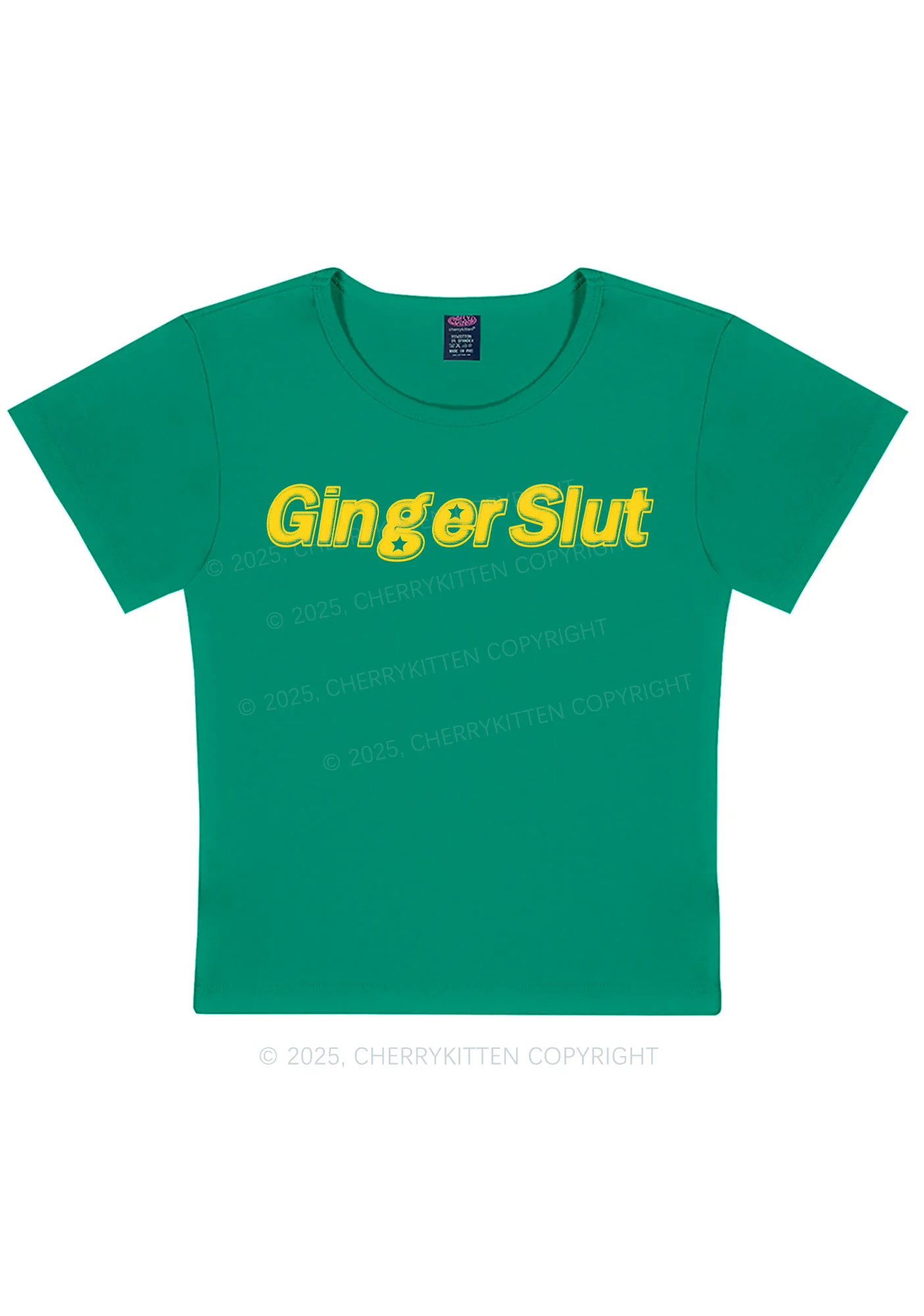Ginger Slxt Y2K Baby Tee Cherrykitten - Image 10