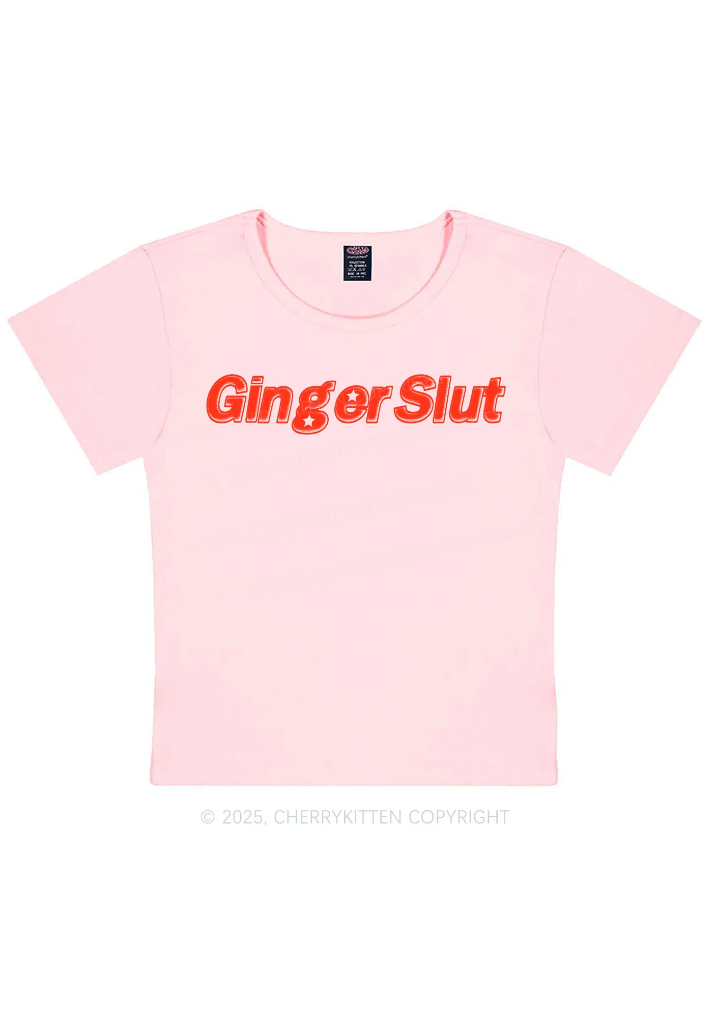 Ginger Slxt Y2K Baby Tee Cherrykitten - Image 12