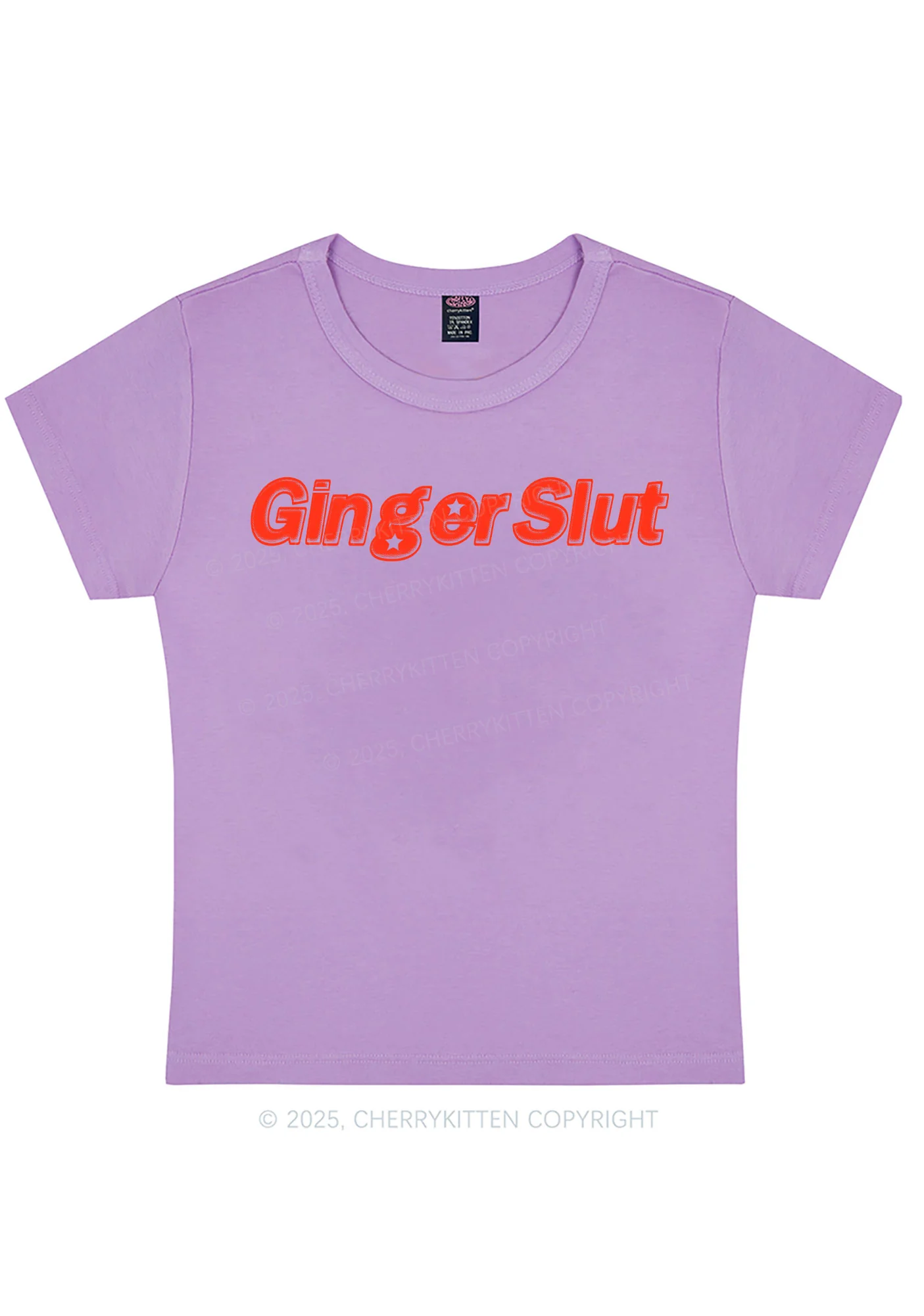 Ginger Slxt Y2K Baby Tee Cherrykitten - Image 8