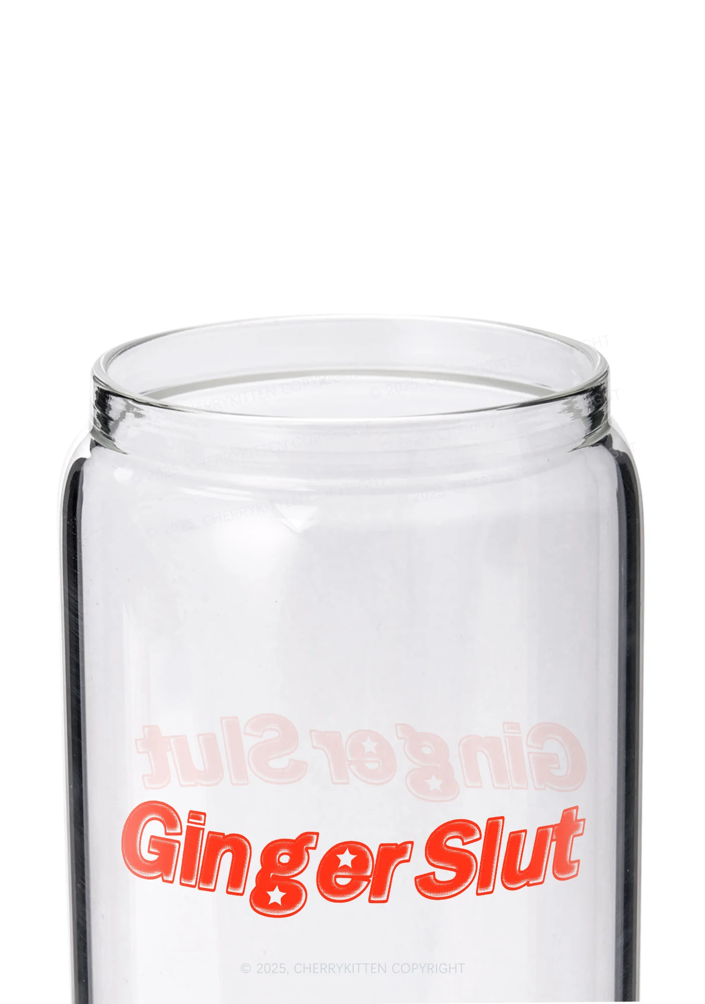 Ginger Slxt Y2K Printed Glass Cup Cherrykitten - Image 2