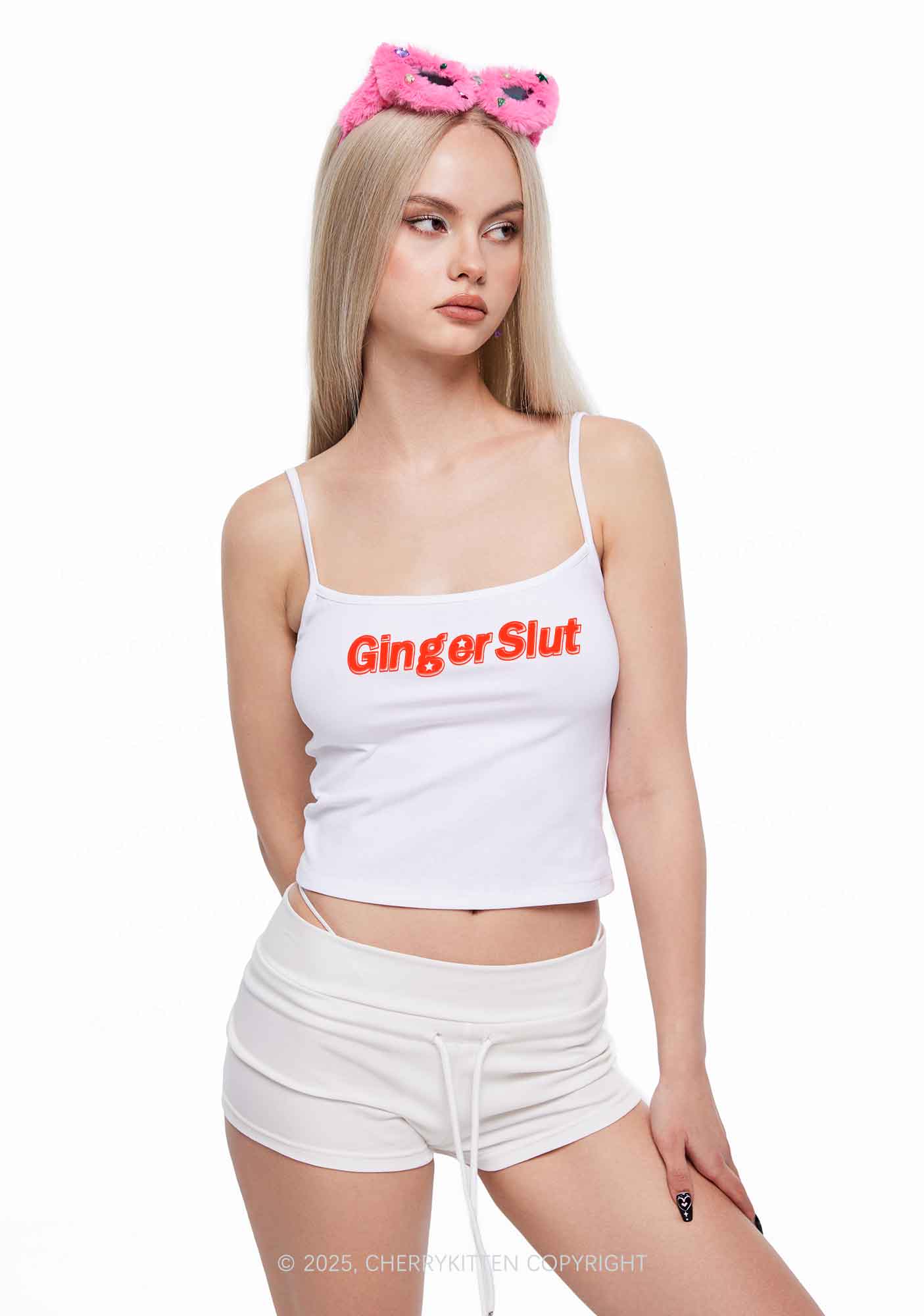 Ginger Slxt Y2K Spaghetti Strap Cami Cherrykitten - Image 2