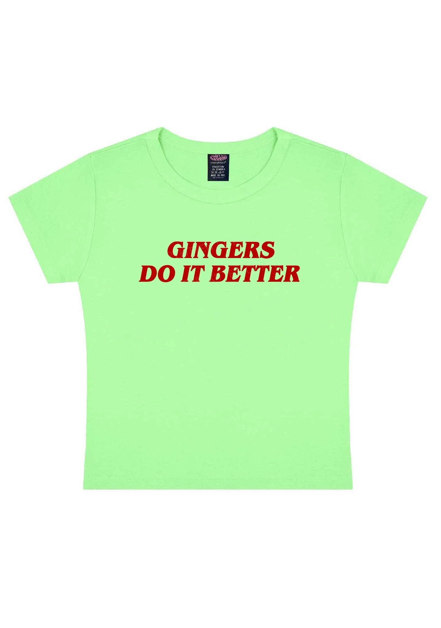 Gingers Do It Better Y2K Baby Tee Cherrykitten - Image 13