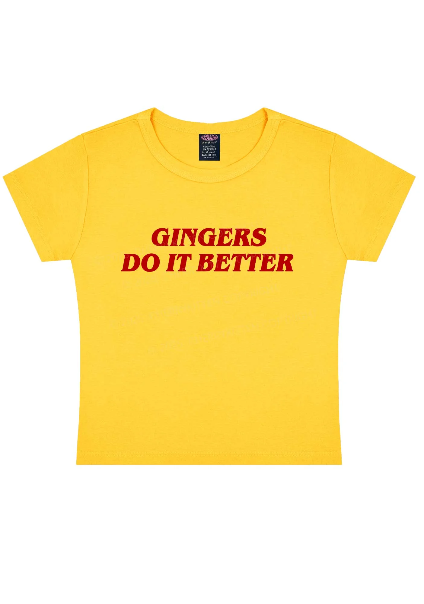 Gingers Do It Better Y2K Baby Tee Cherrykitten - Image 5