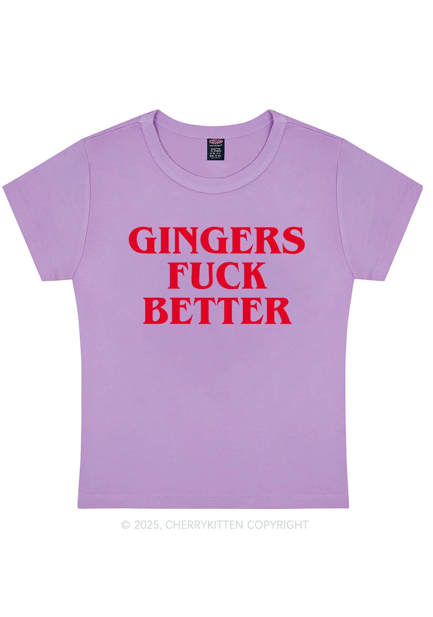 Gingers Fxxk Better Y2K Baby Tee Cherrykitten - Image 9