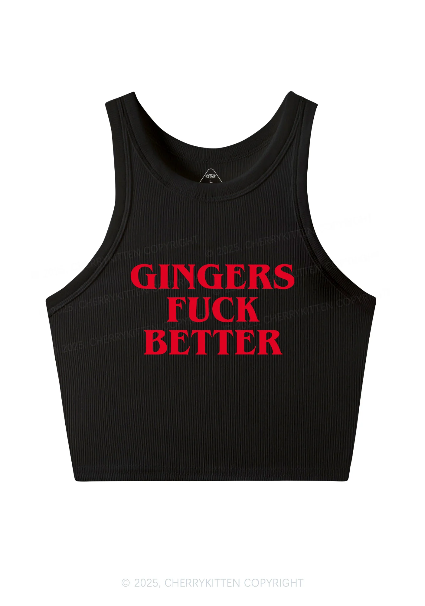 Gingers Fxxk Better Y2K Crop Tank Top Cherrykitten - Image 4