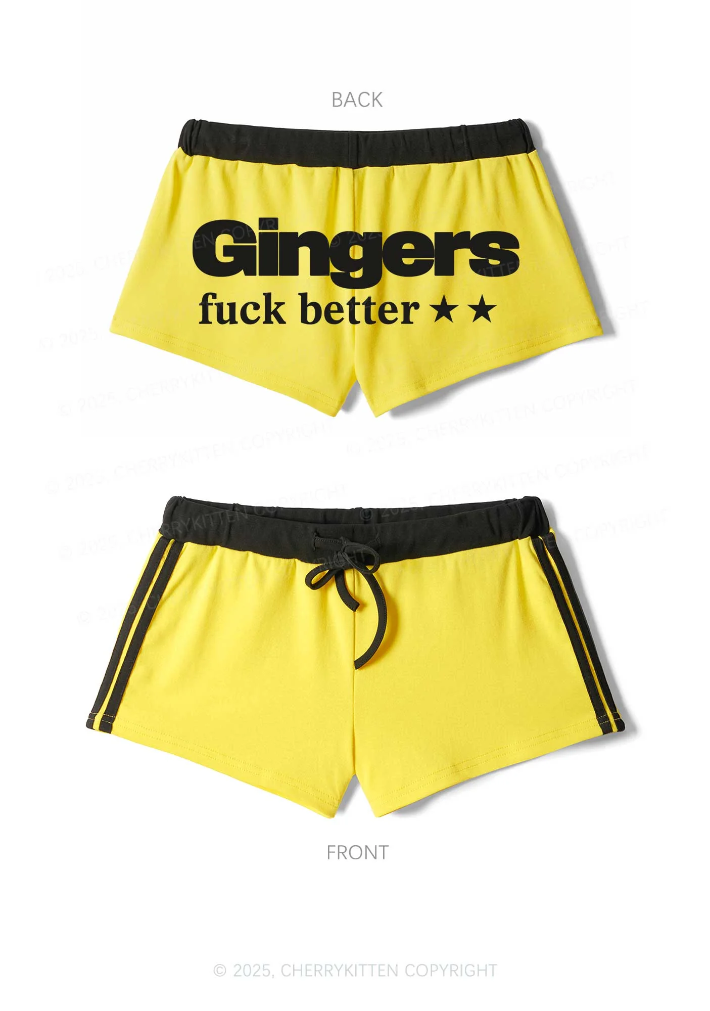 Gingers Fxxk Better Y2K Drawstring Mini Shorts Cherrykitten - Image 5