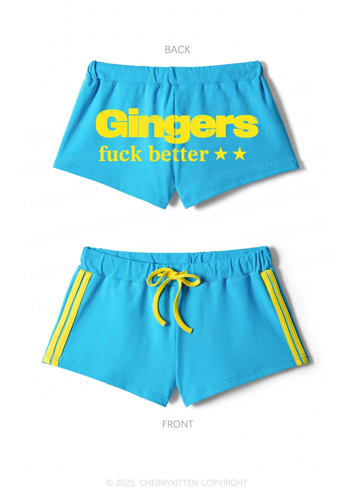 Gingers Fxxk Better Y2K Drawstring Mini Shorts Cherrykitten - Image 6