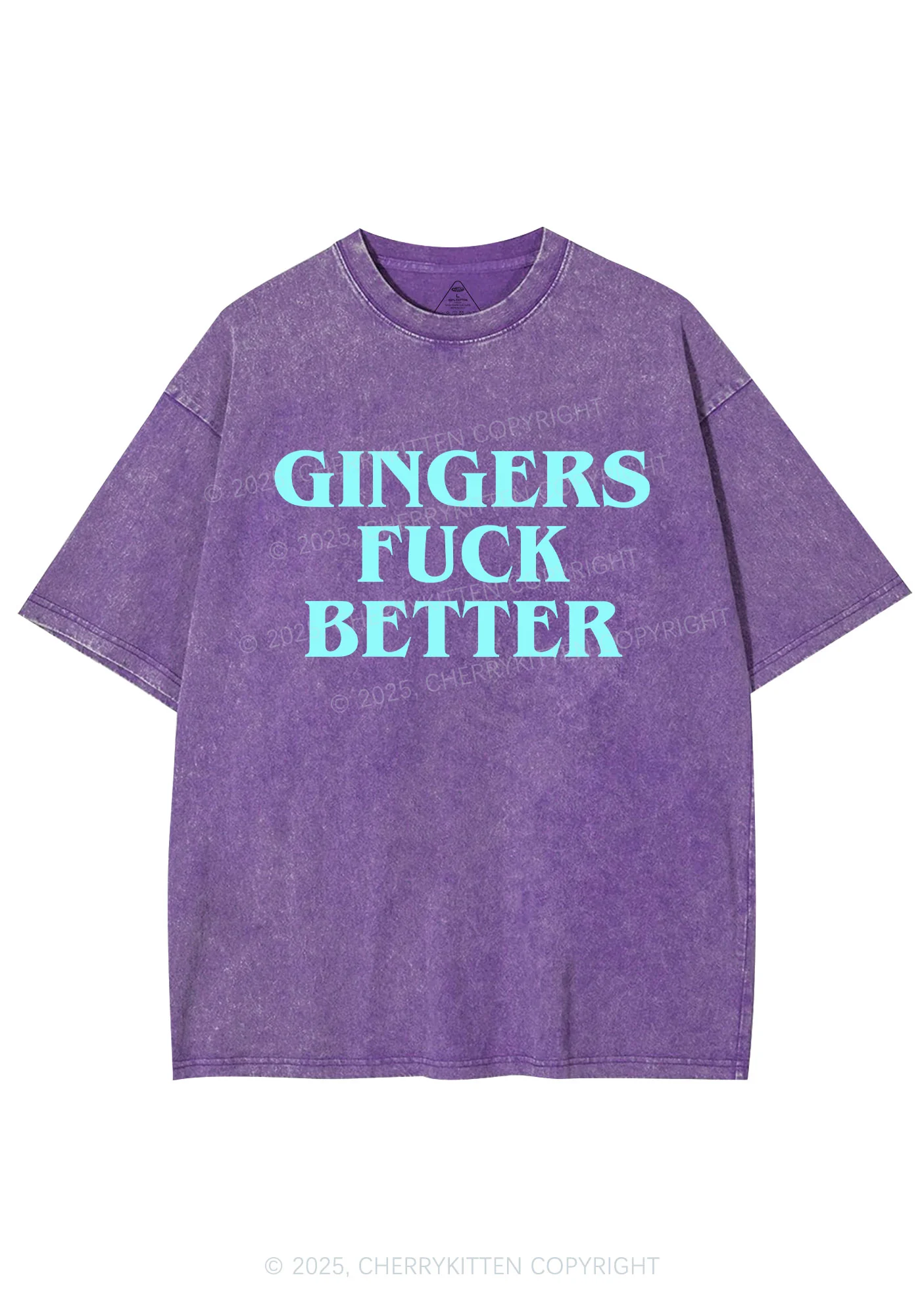 Gingers Fxxk Better Y2K Shirts Washed Tee Cherrykitten - Image 5