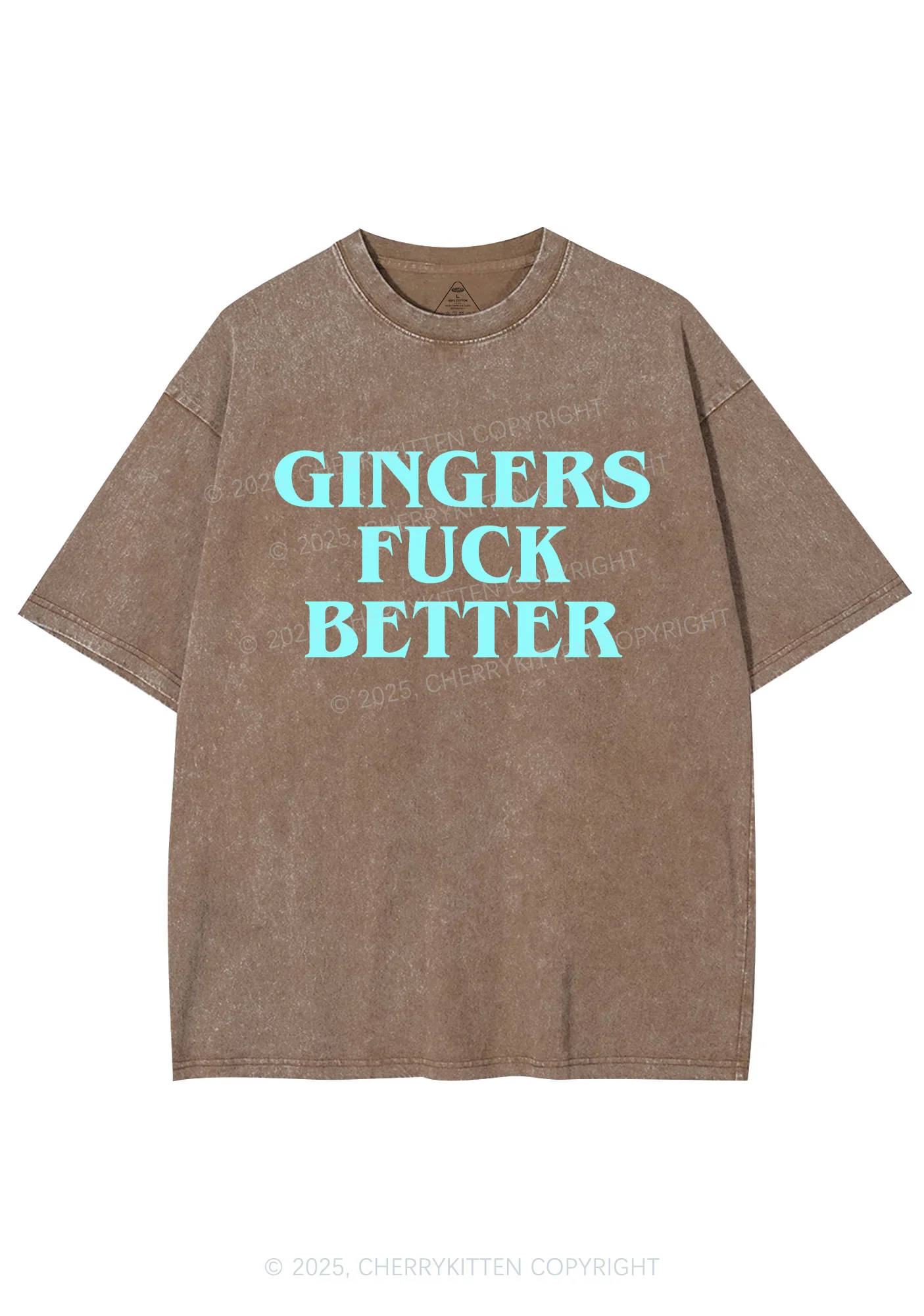 Gingers Fxxk Better Y2K Shirts Washed Tee Cherrykitten - Image 7