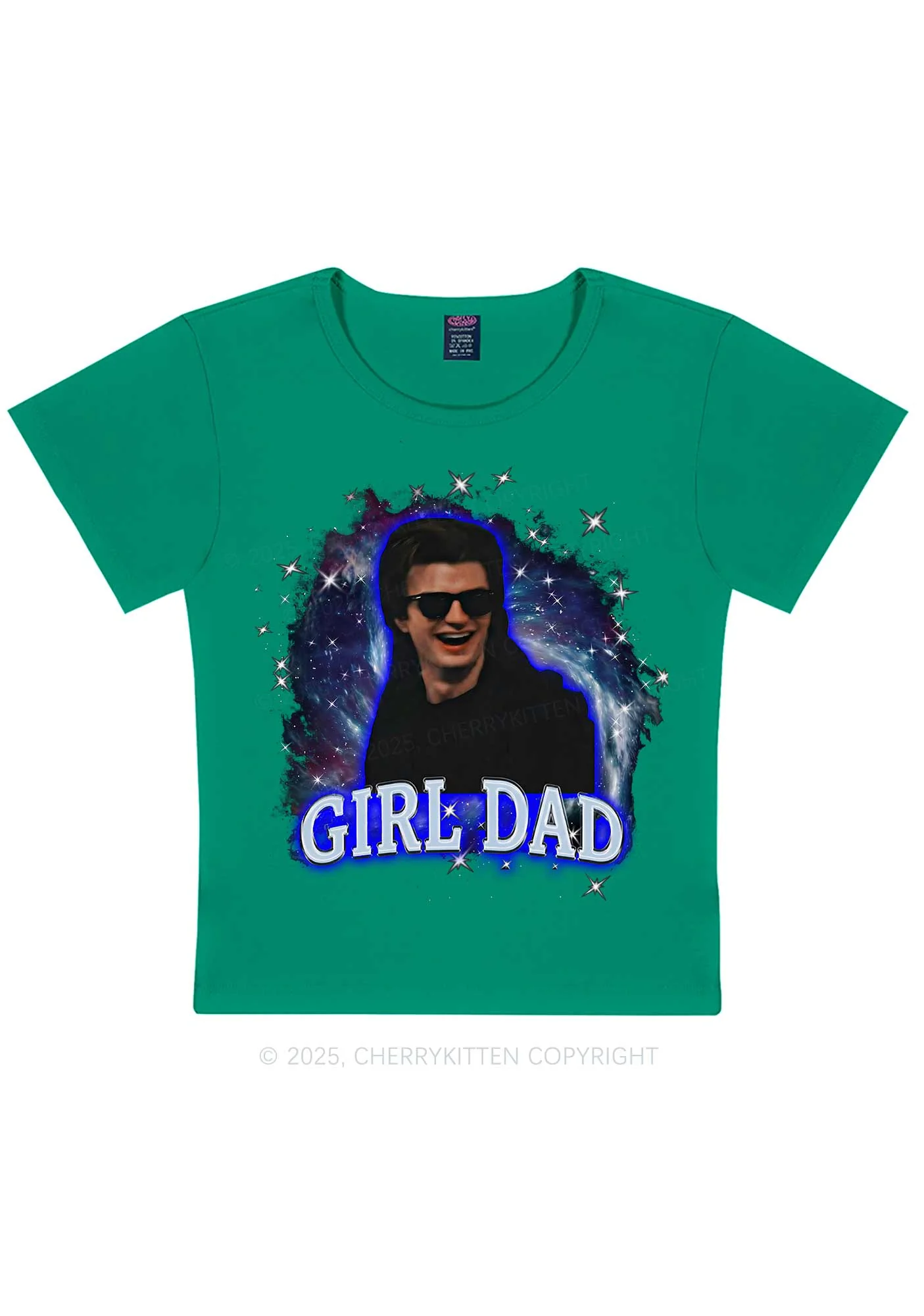 Girl Dad Starry Sky Y2K Baby Tee Cherrykitten - Image 10