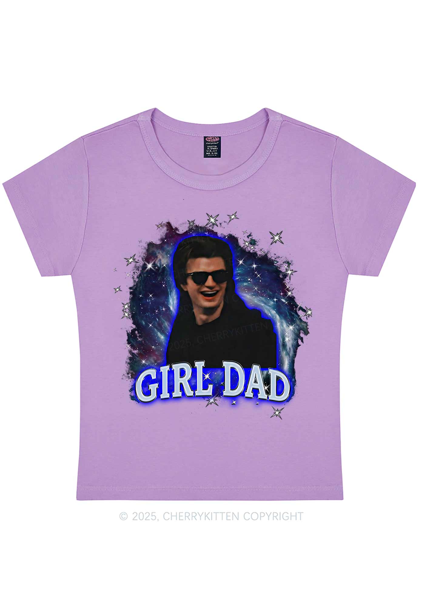 Girl Dad Starry Sky Y2K Baby Tee Cherrykitten - Image 6