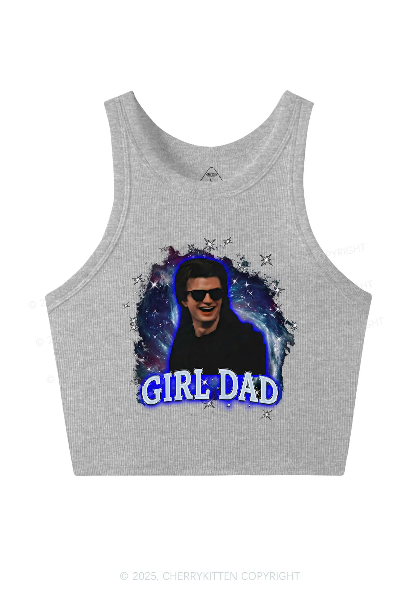 Girl Dad Starry Sky Y2K Crop Tank Top Cherrykitten - Image 4