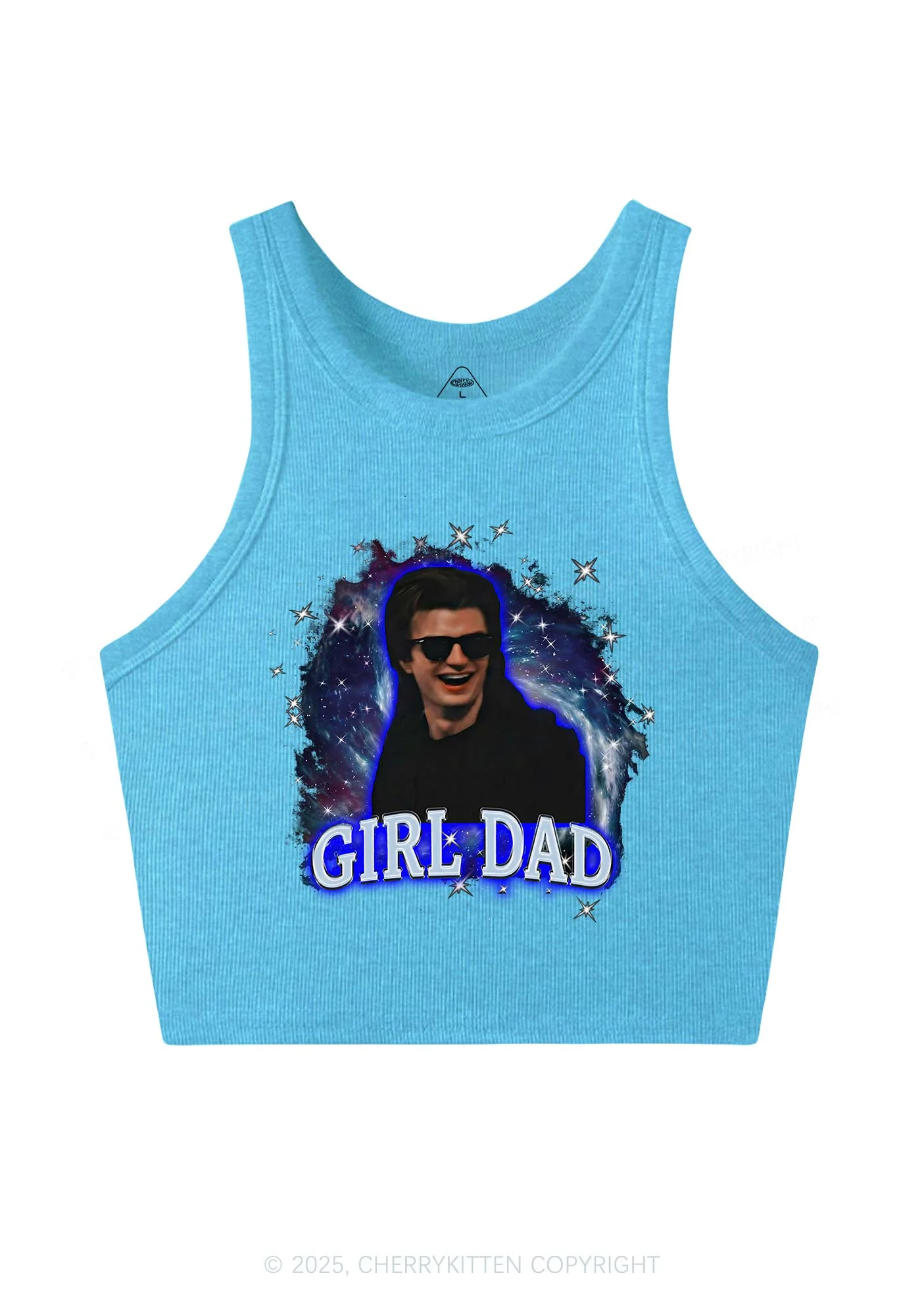 Girl Dad Starry Sky Y2K Crop Tank Top Cherrykitten - Image 5