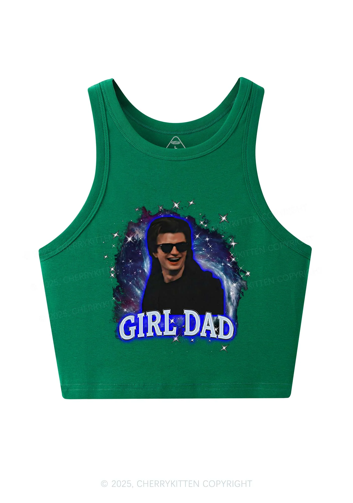 Girl Dad Starry Sky Y2K Crop Tank Top Cherrykitten - Image 6