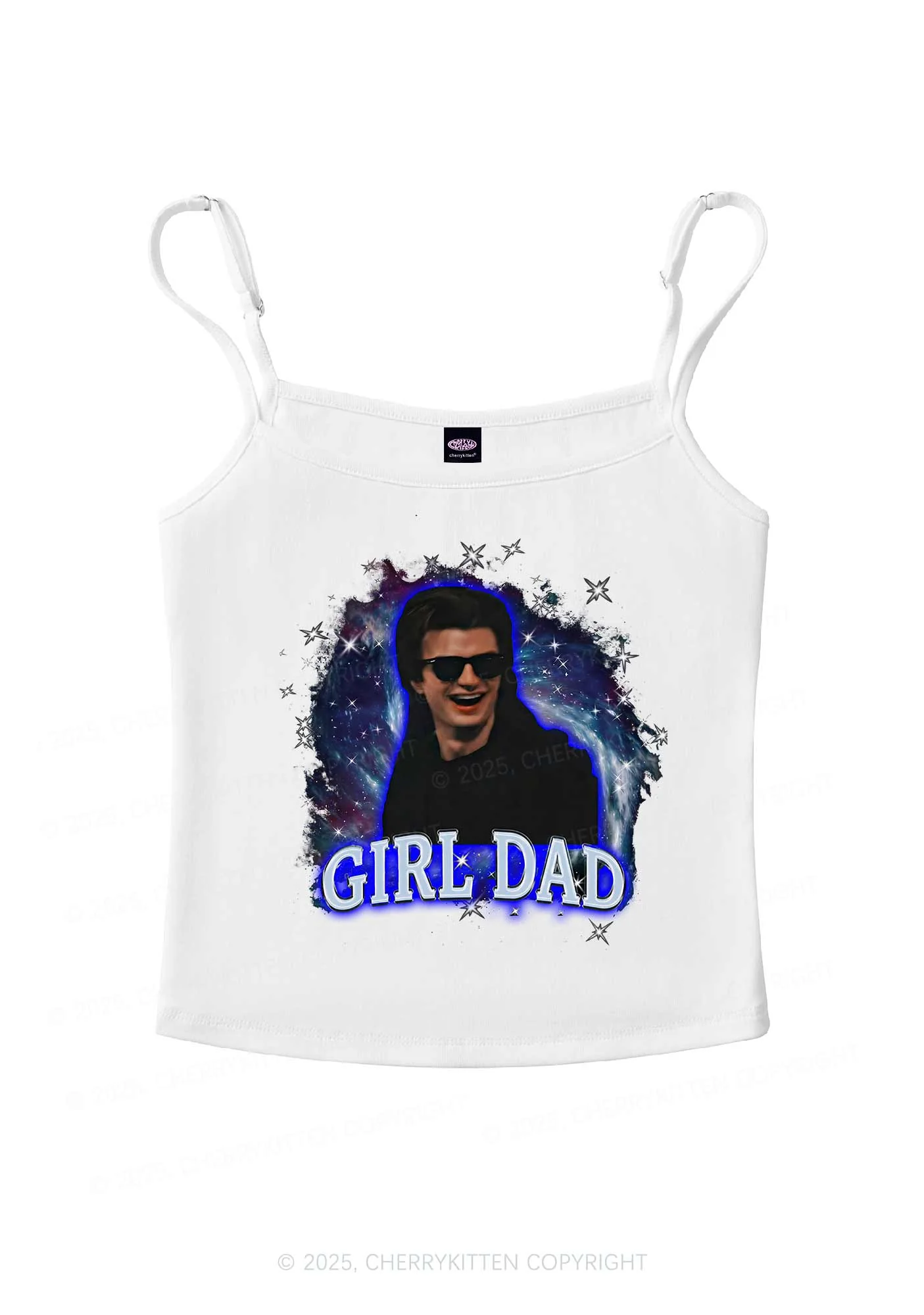 Girl Dad Starry Sky Y2K Spaghetti Strap Cami Cherrykitten - Image 3