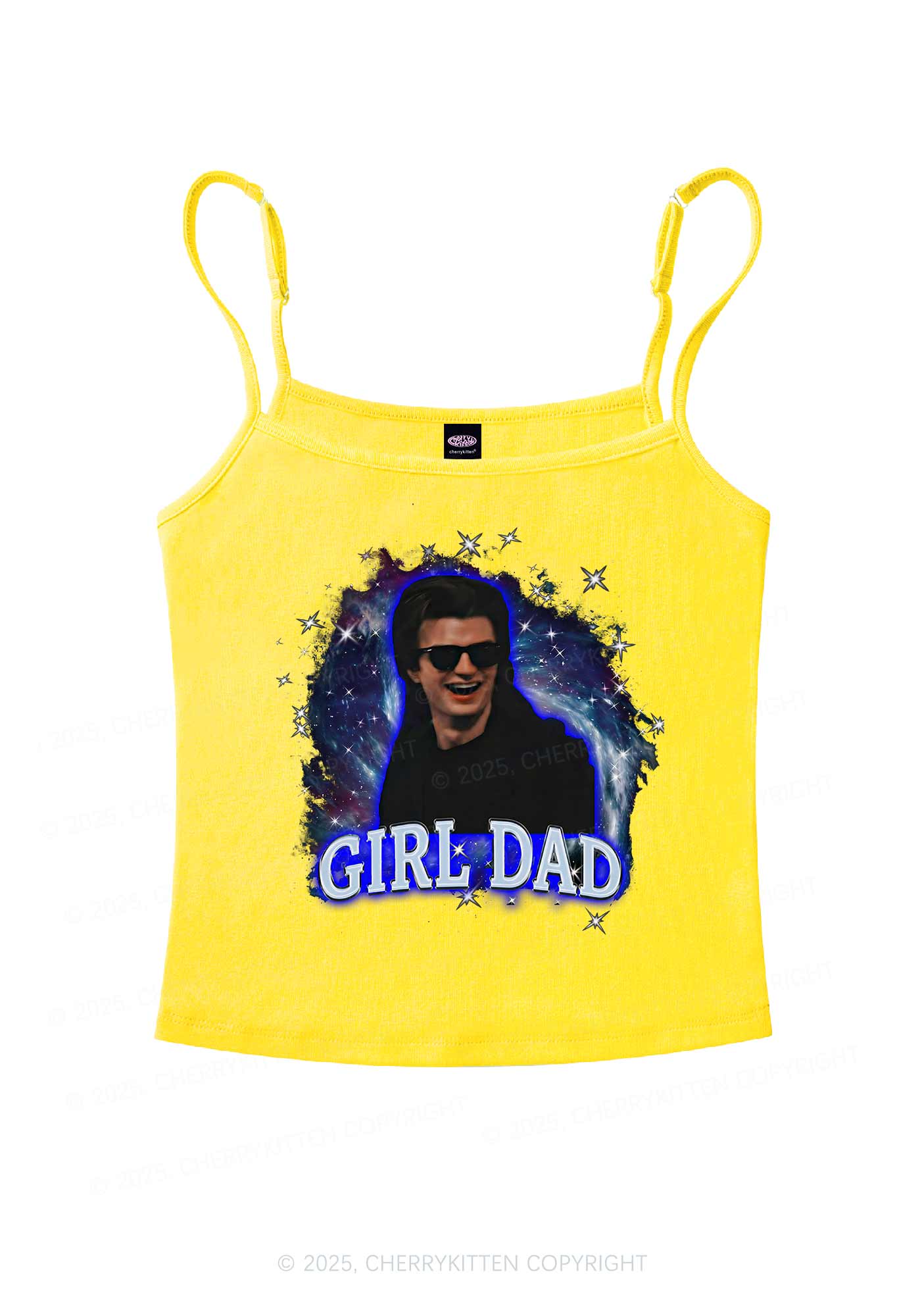 Girl Dad Starry Sky Y2K Spaghetti Strap Cami Cherrykitten - Image 6