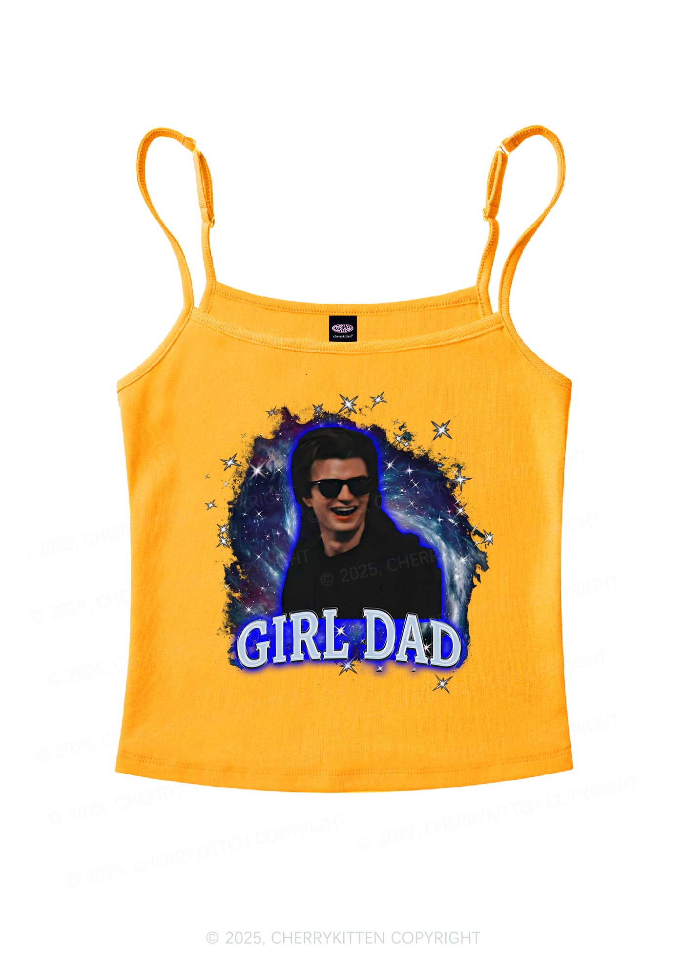 Girl Dad Starry Sky Y2K Spaghetti Strap Cami Cherrykitten - Image 7