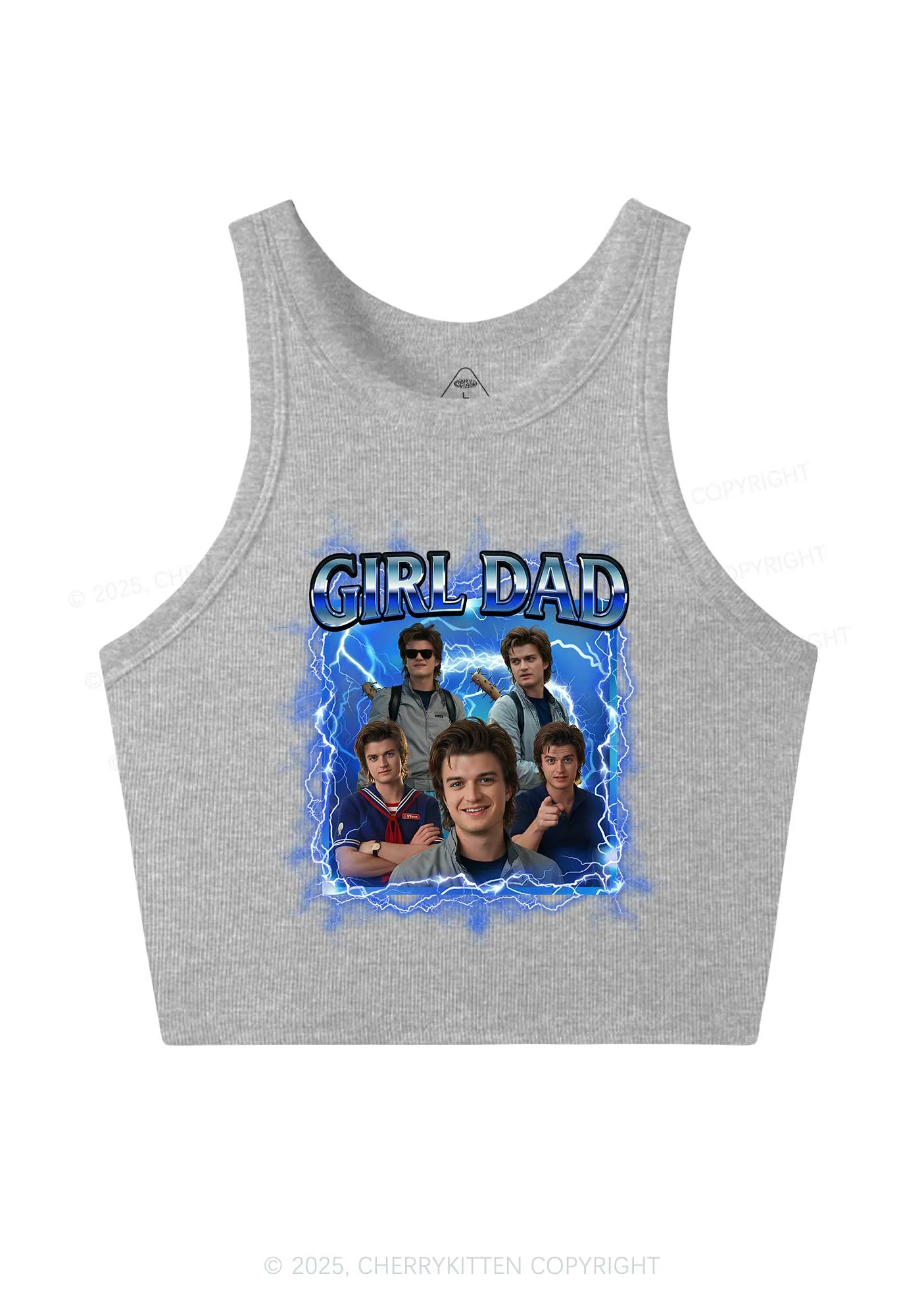 Girl Dad Y2K Crop Tank Top Cherrykitten - Image 5