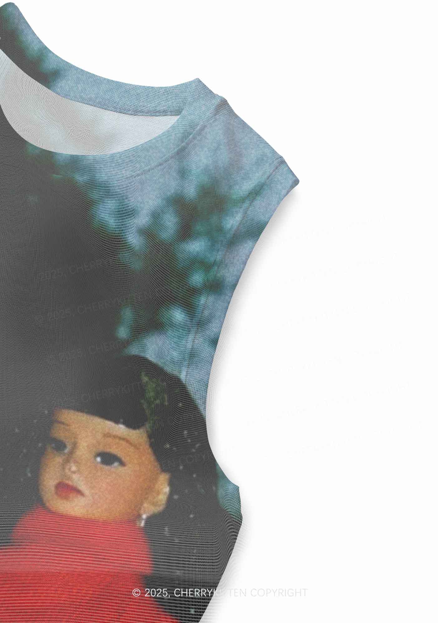Girl Doll Y2K Mesh Muscle Tank Cherrykitten - Image 3