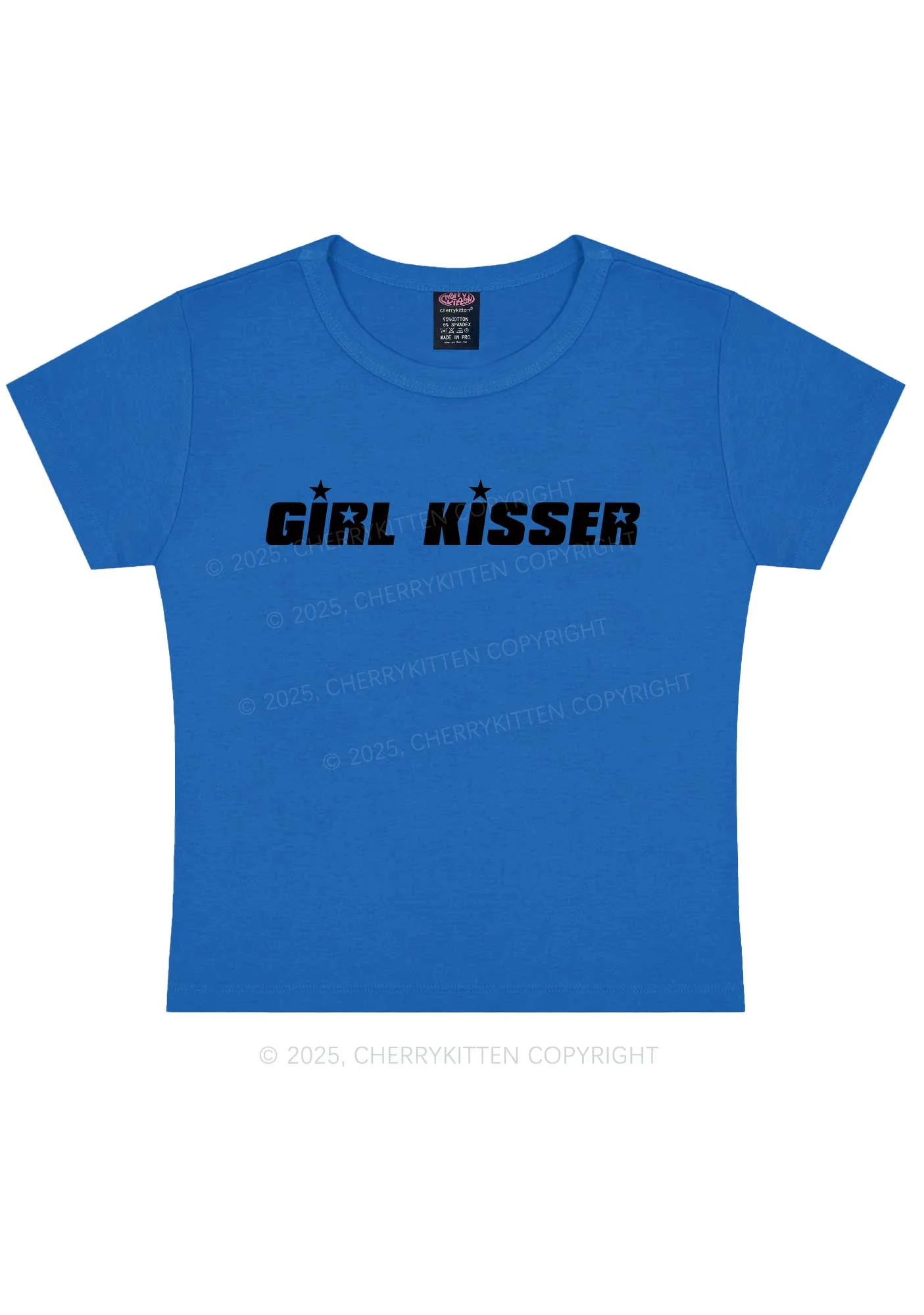 Girl Kisser Star Y2K Baby Tee Cherrykitten - Image 11