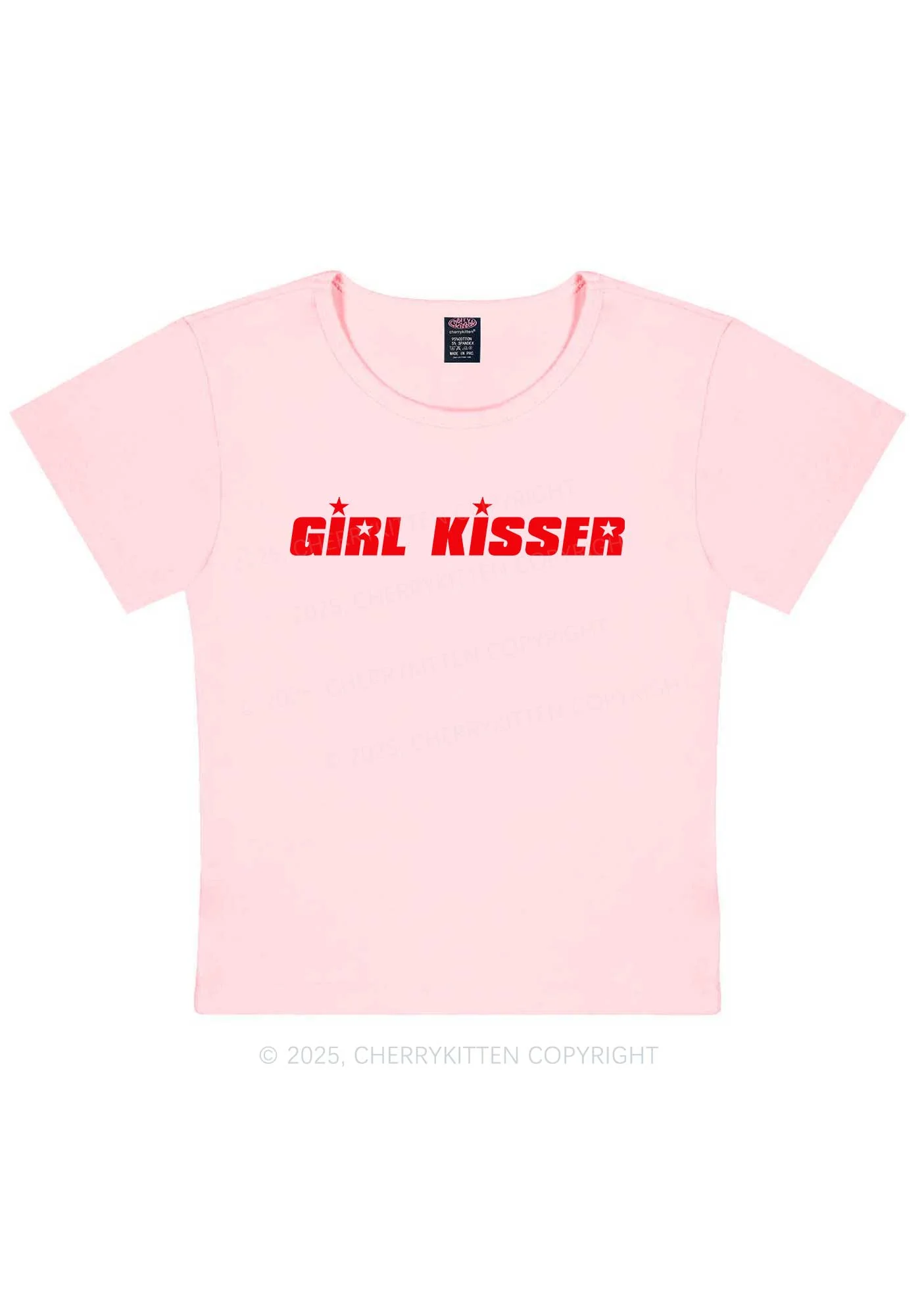 Girl Kisser Star Y2K Baby Tee Cherrykitten - Image 12