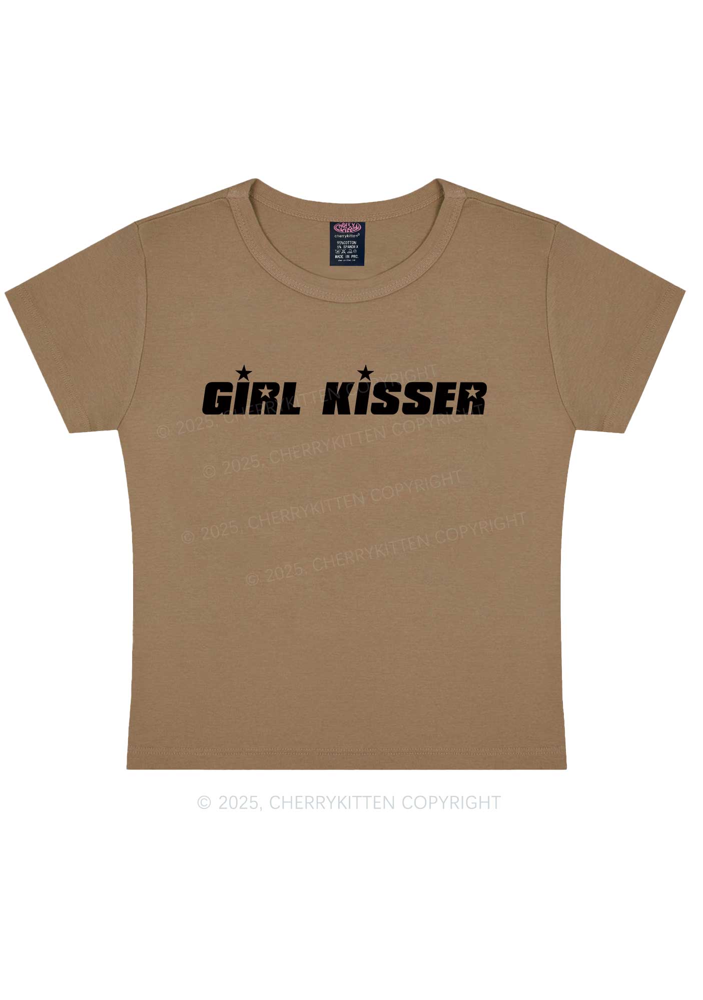 Girl Kisser Star Y2K Baby Tee Cherrykitten - Image 9