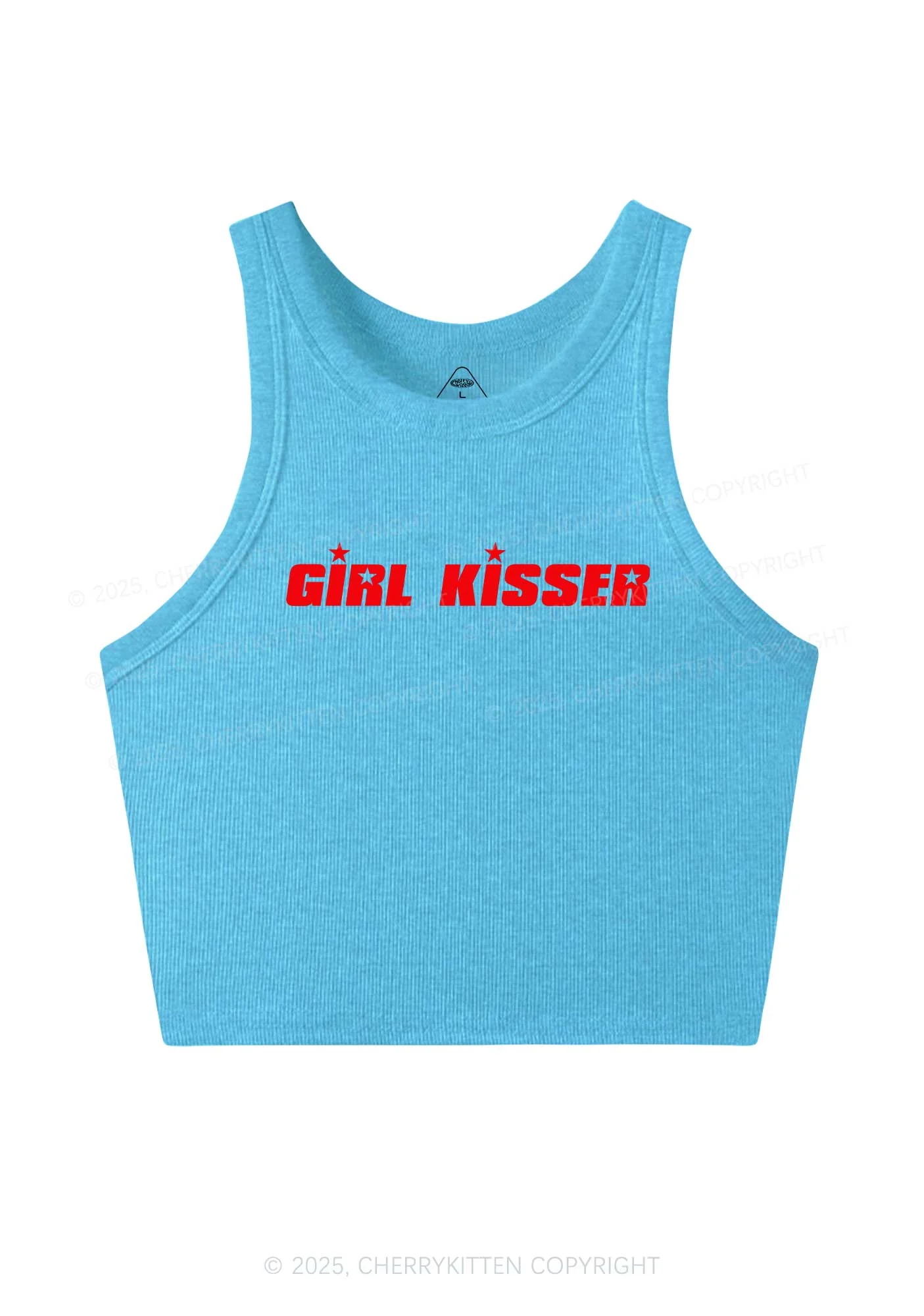 Girl Kisser Star Y2K Crop Tank Top Cherrykitten - Image 4