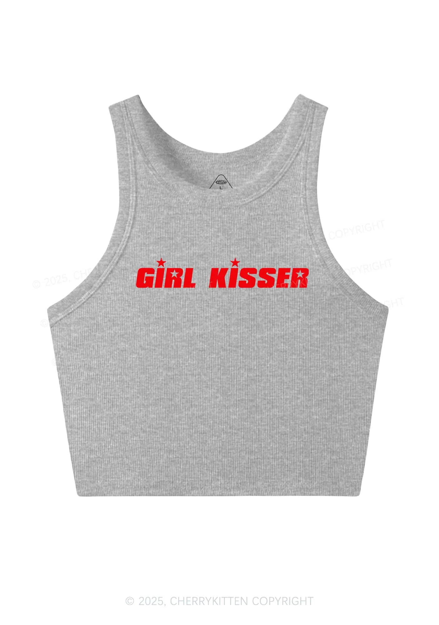 Girl Kisser Star Y2K Crop Tank Top Cherrykitten - Image 5