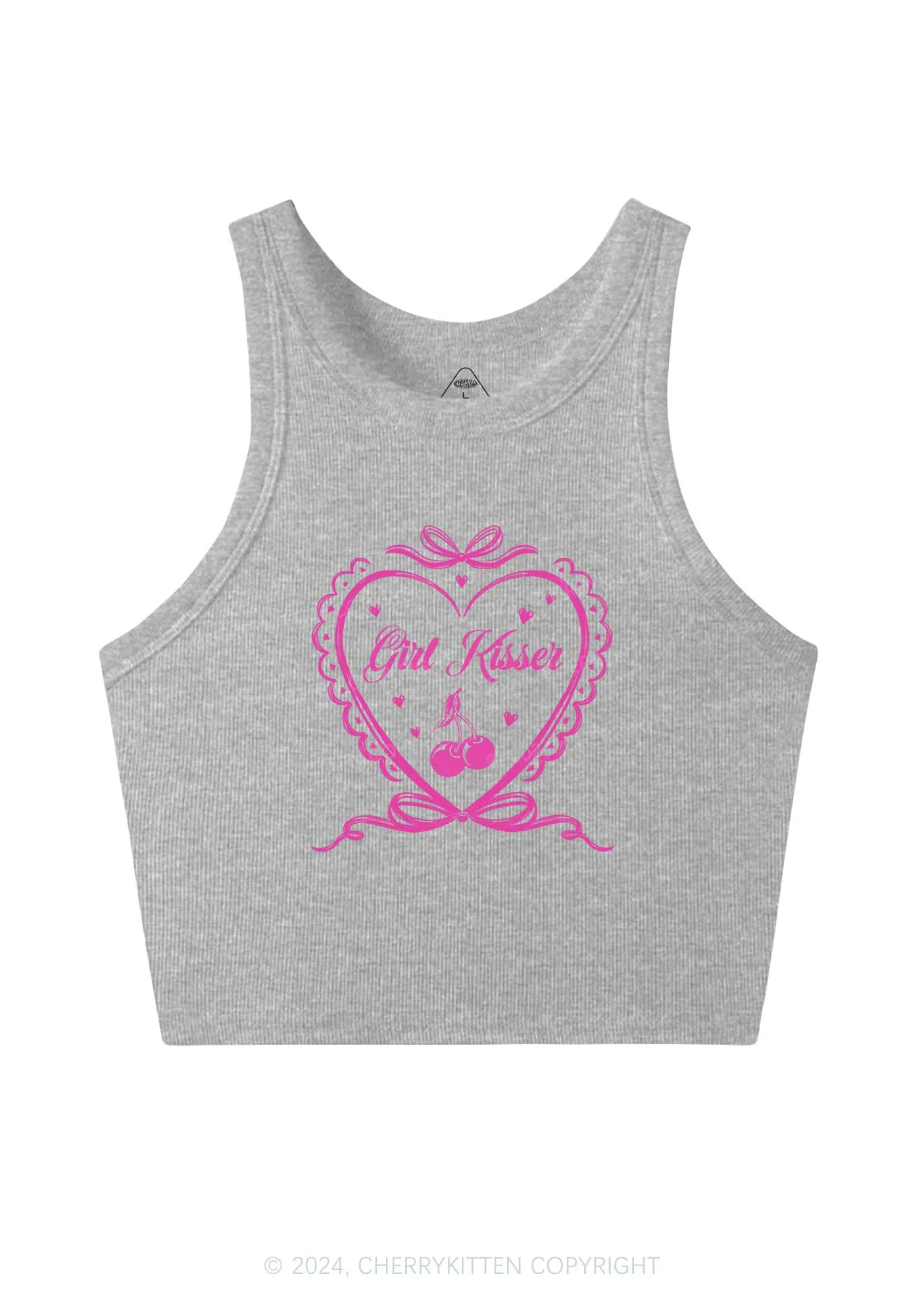 Girl Kisser Y2K Crop Tank Top Cherrykitten - Image 4