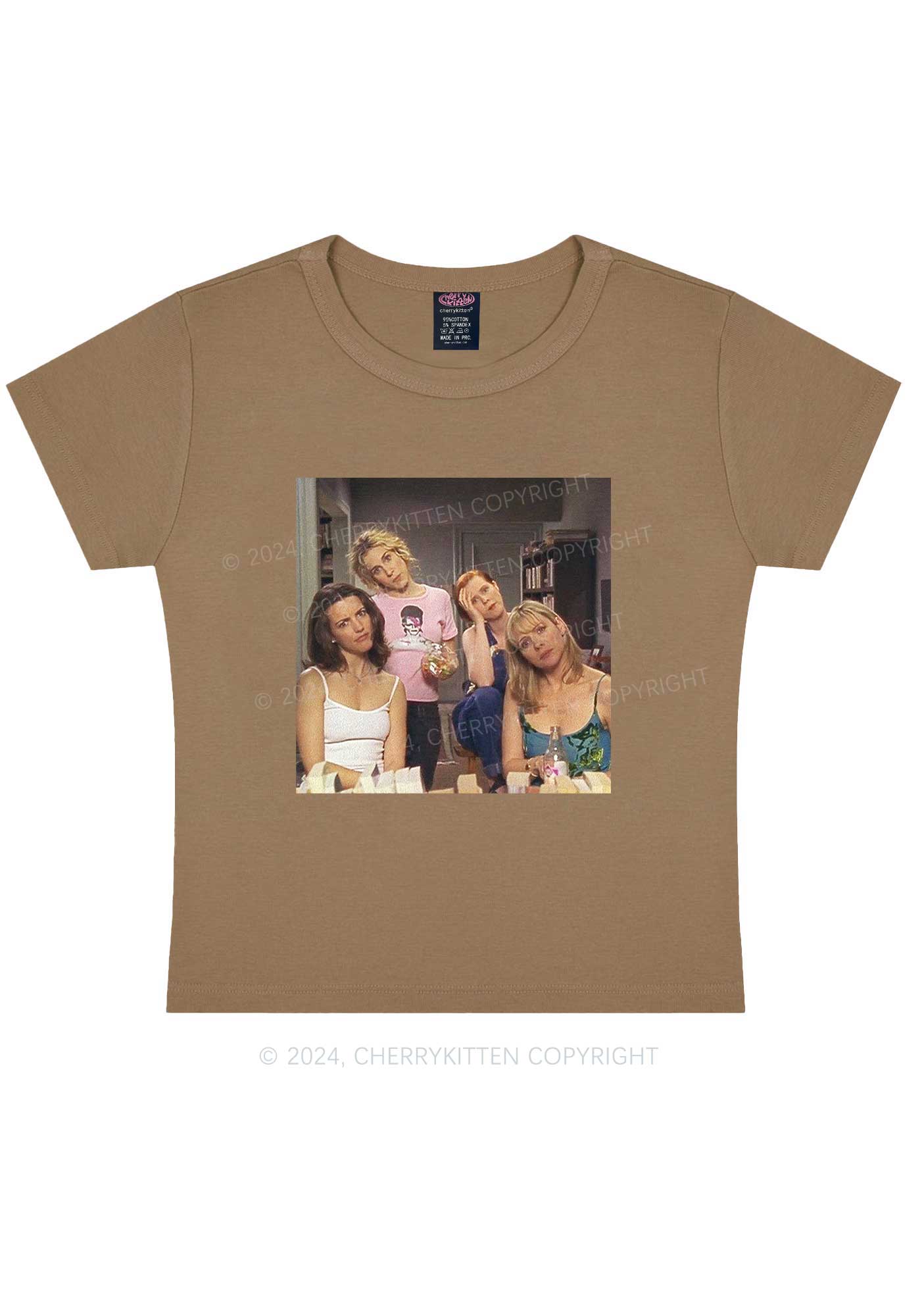 Girl Puzzled Y2K Baby Tee Cherrykitten - Image 11