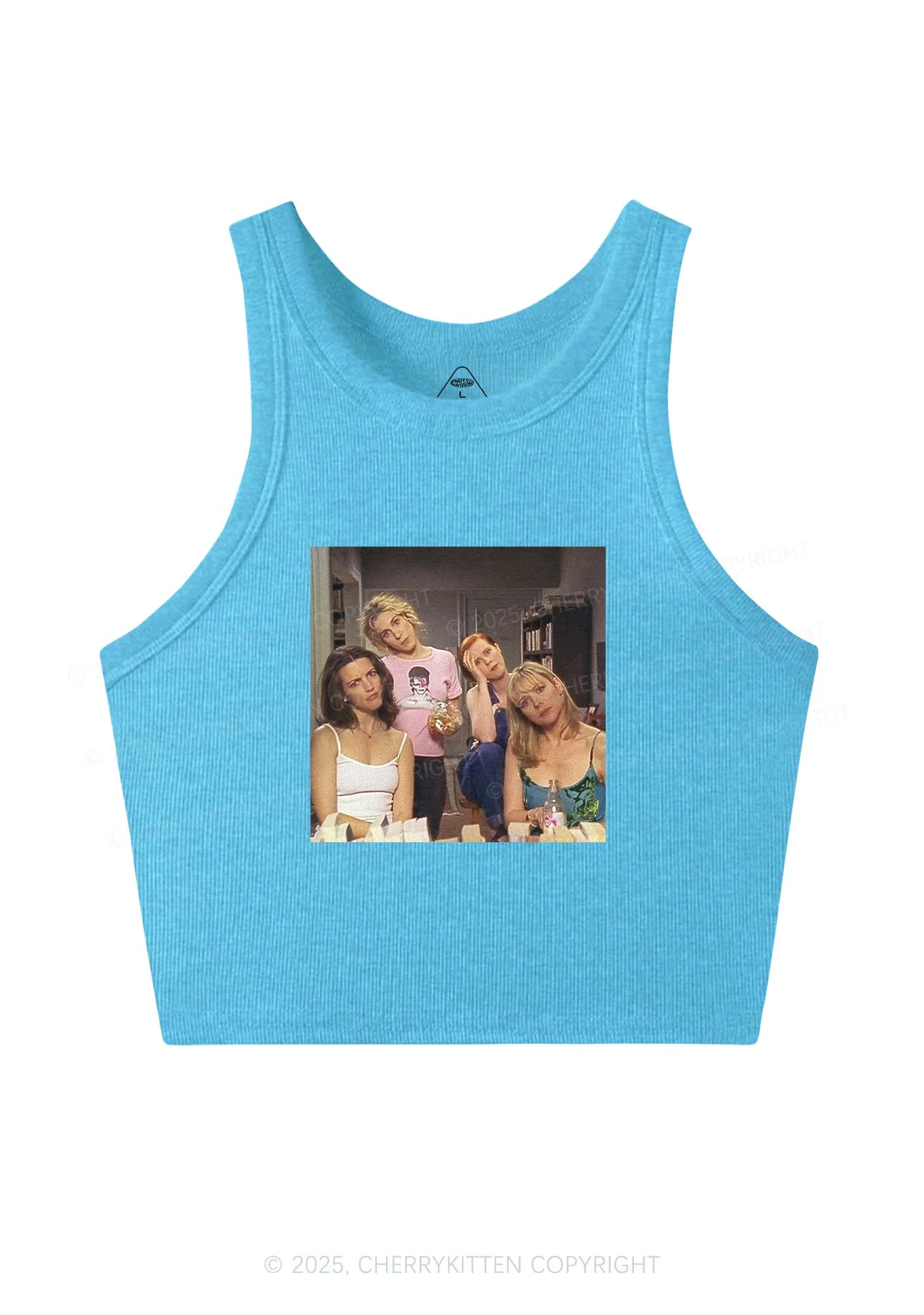 Girl Puzzled Y2K Crop Tank Top Cherrykitten - Image 5