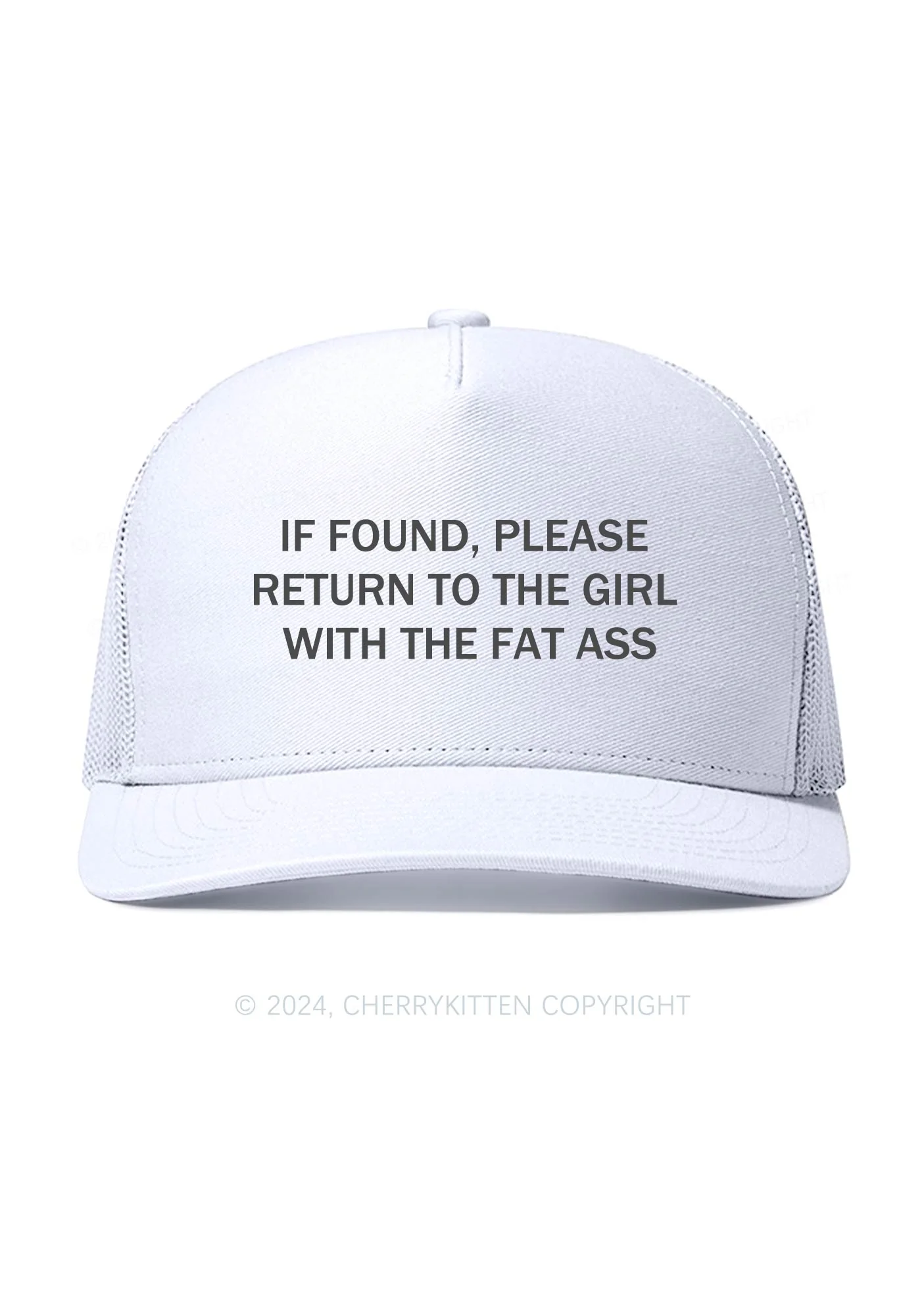 Girl With Fat Axx Y2K Trucker Mesh Hat Cherrykitten - Image 2