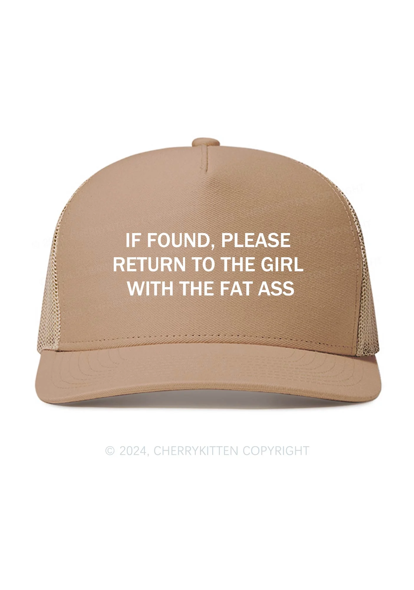 Girl With Fat Axx Y2K Trucker Mesh Hat Cherrykitten - Image 3