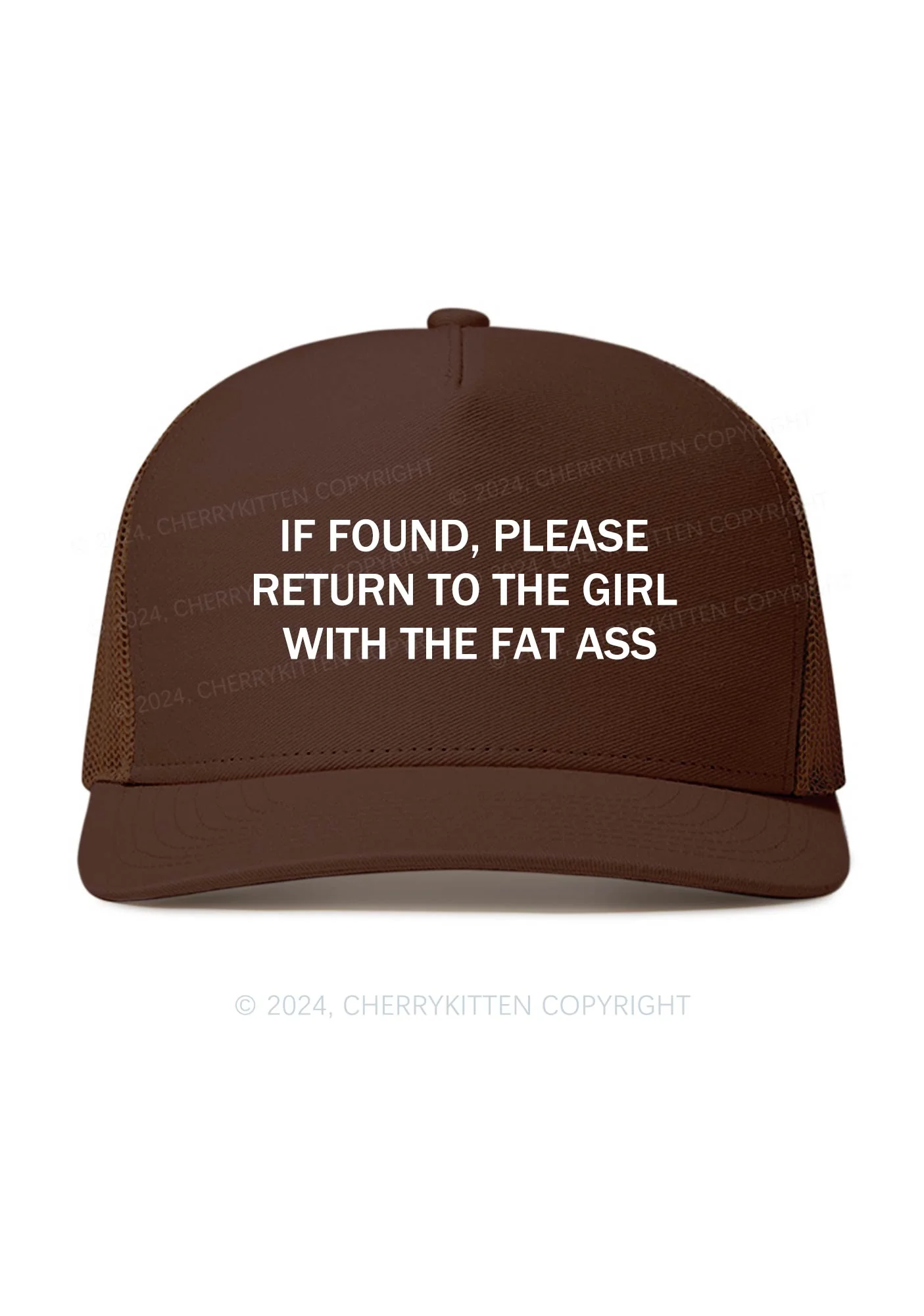 Girl With Fat Axx Y2K Trucker Mesh Hat Cherrykitten - Image 4