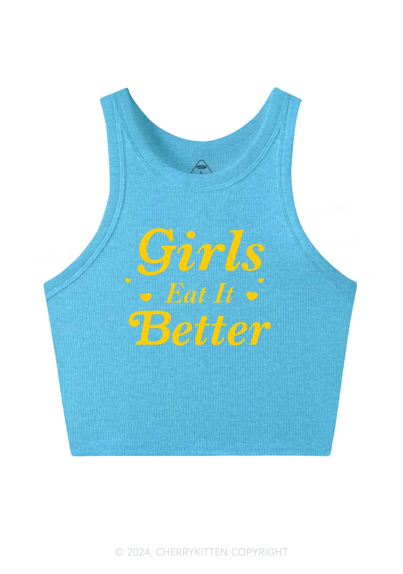 Girls Eat Better Y2K Crop Tank Top Cherrykitten - Image 5