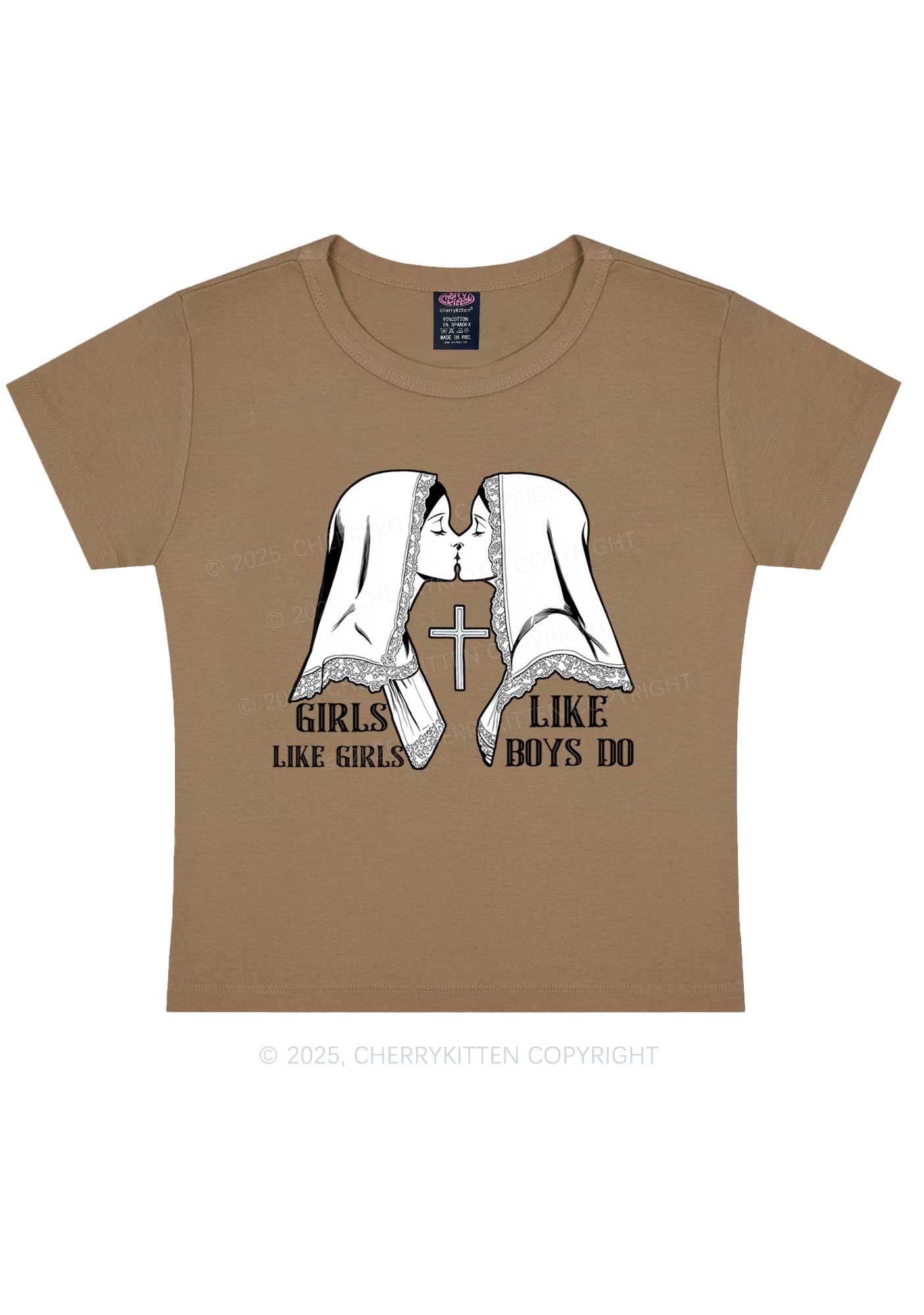 Girls Like Girls Pride Y2K Baby Tee Cherrykitten - Image 10