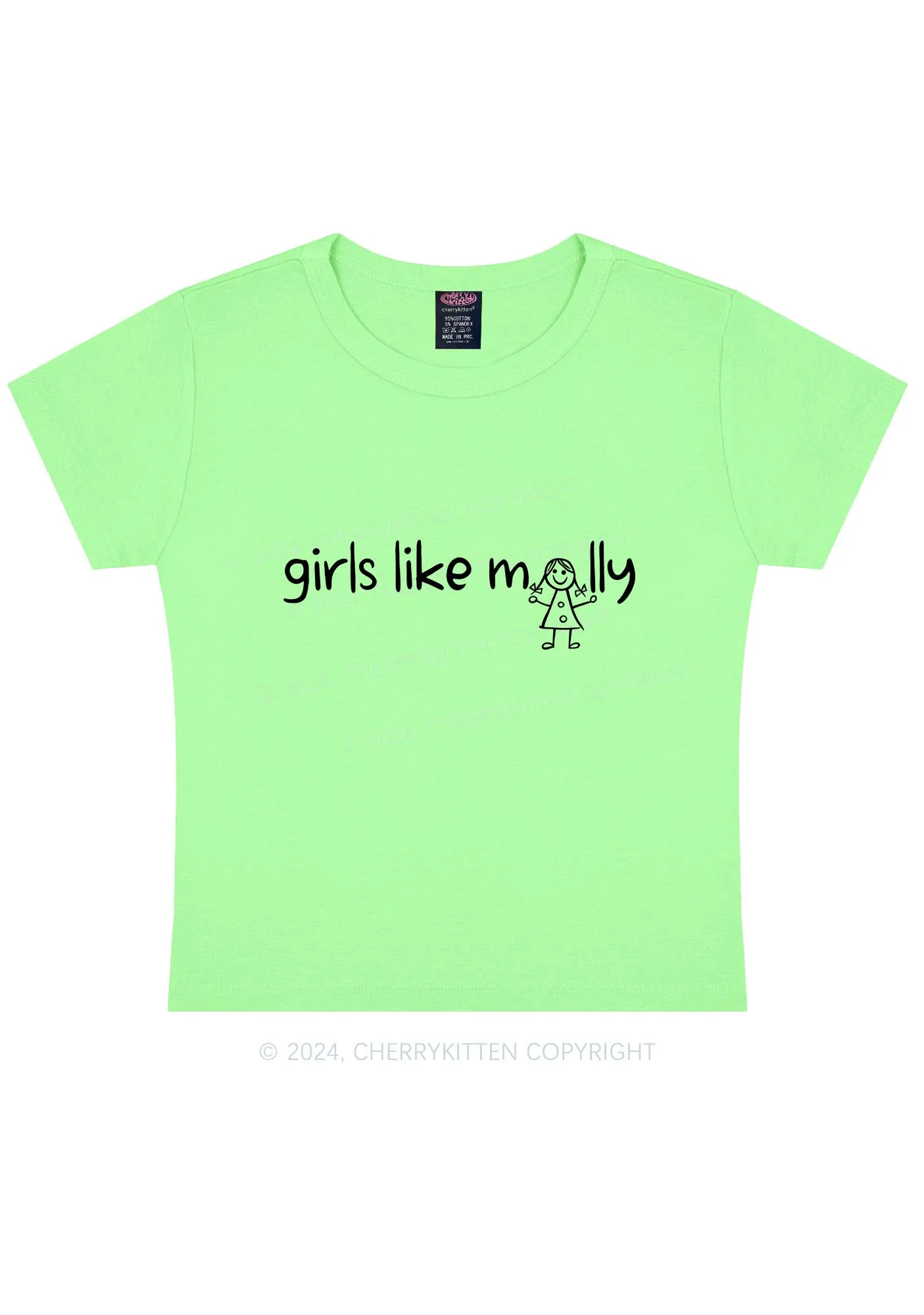Girls Like Molly Y2K Baby Tee Cherrykitten - Image 12