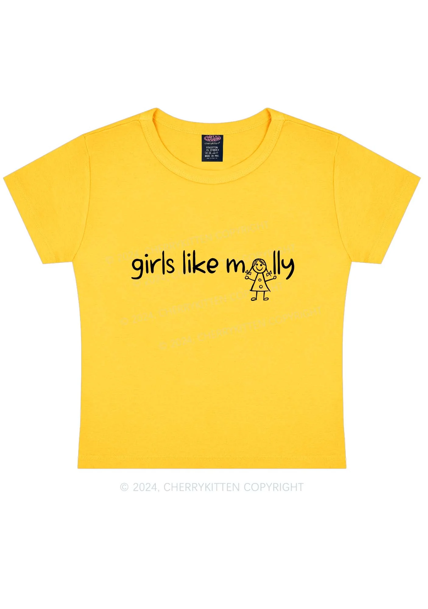 Girls Like Molly Y2K Baby Tee Cherrykitten - Image 9