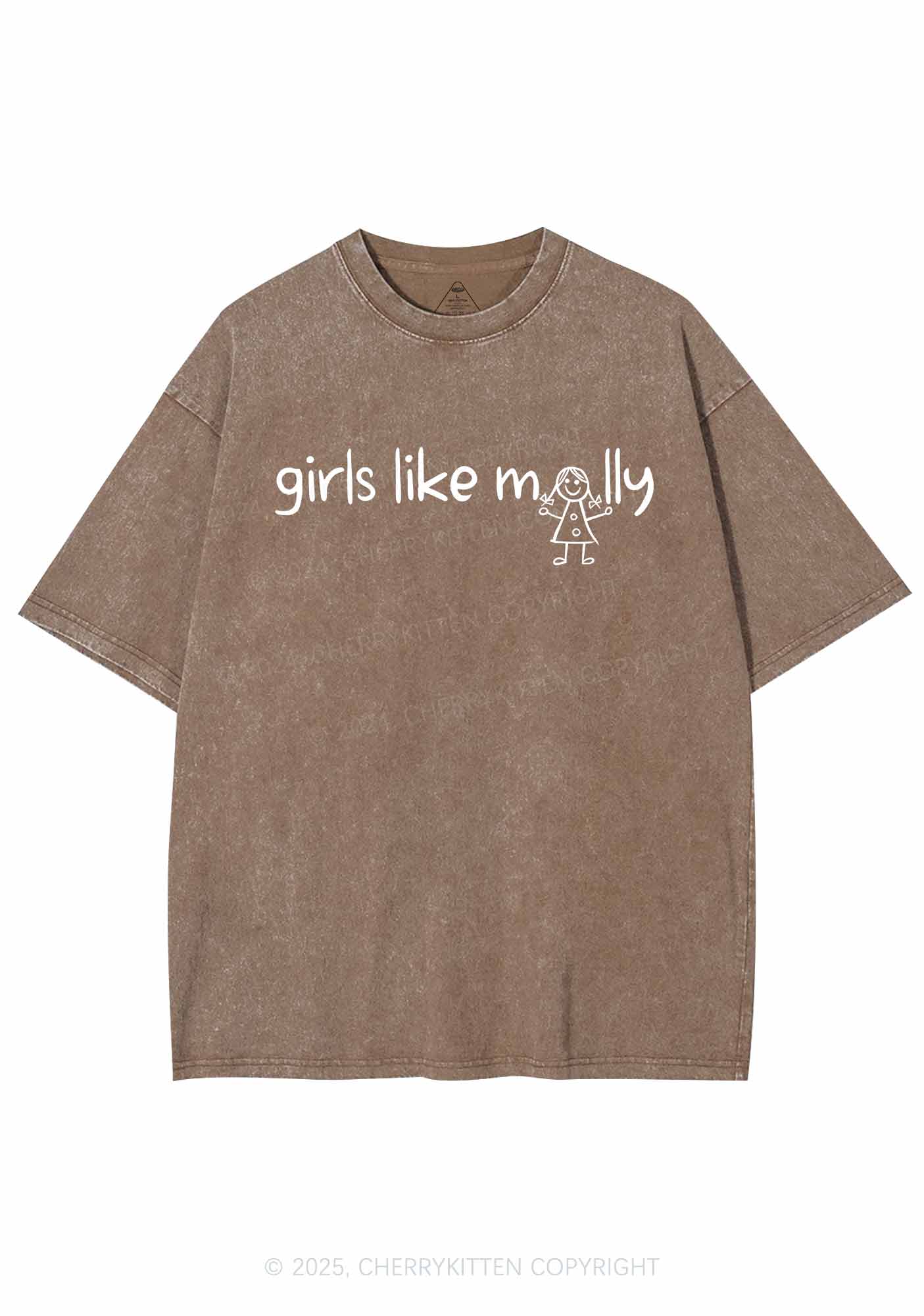 Girls Like Molly Y2K Washed Tee Cherrykitten - Image 8