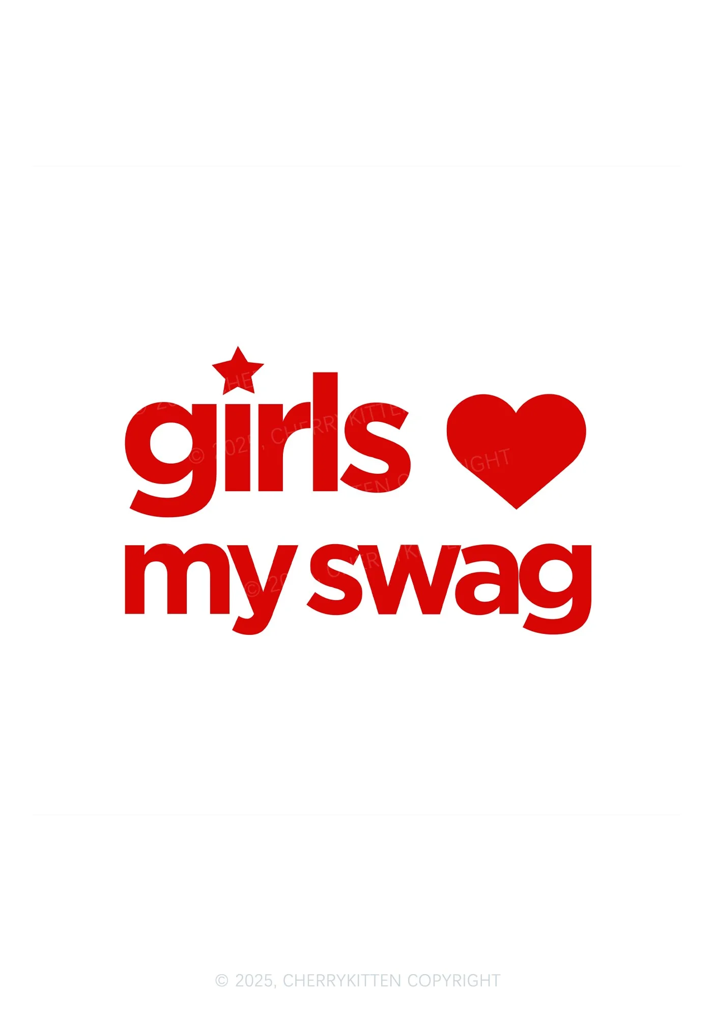 Girls Love My Swag Pride 1Pc Y2K Pin Badge Cherrykitten - Image 2