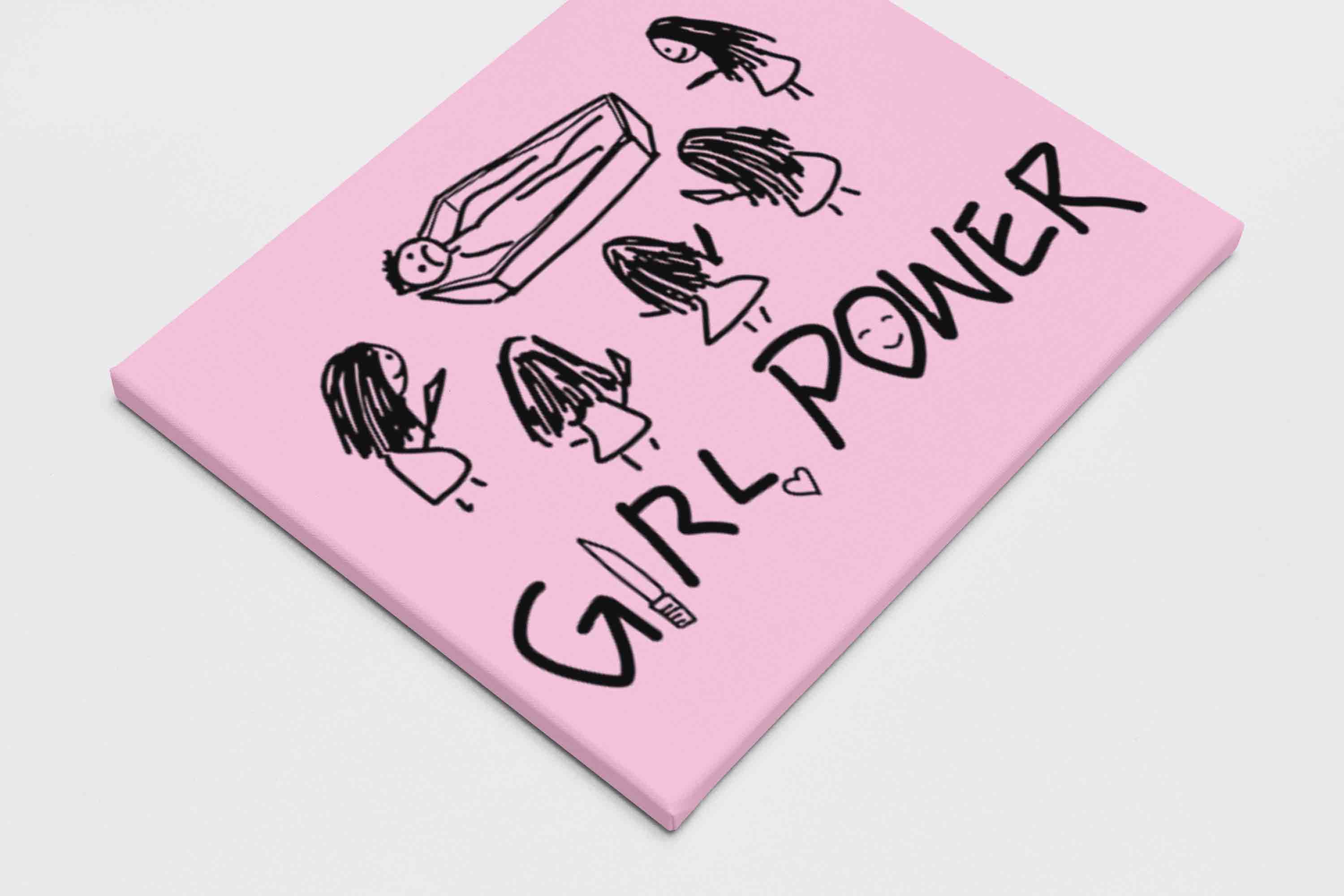 Girls Power Y2K Canvas Wall Art Cherrykitten - Image 3
