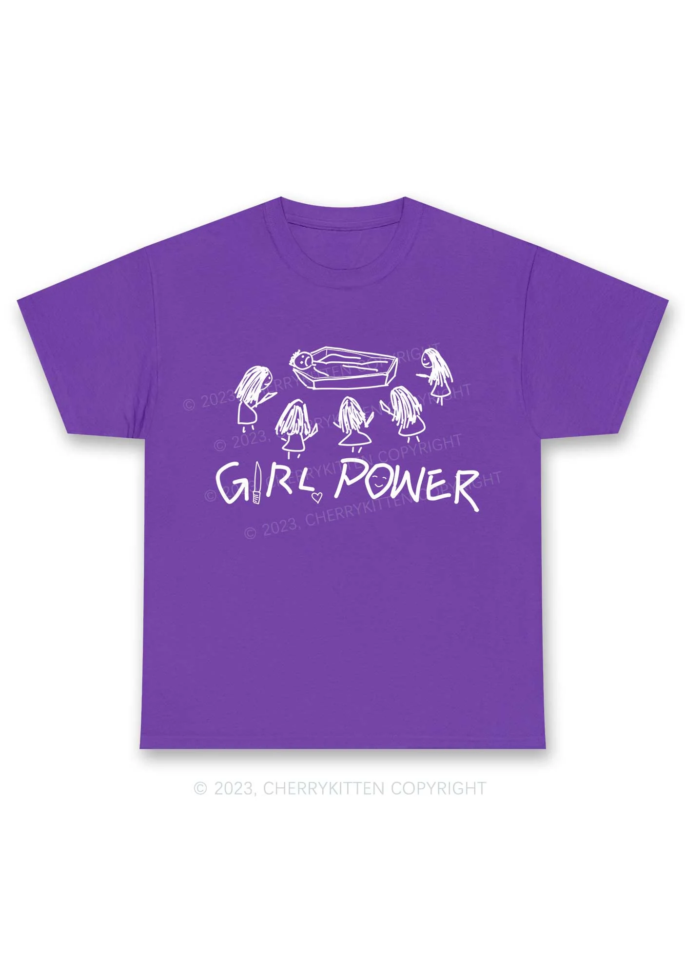 Girls Power Y2K Chunky Shirt Cherrykitten - Image 6
