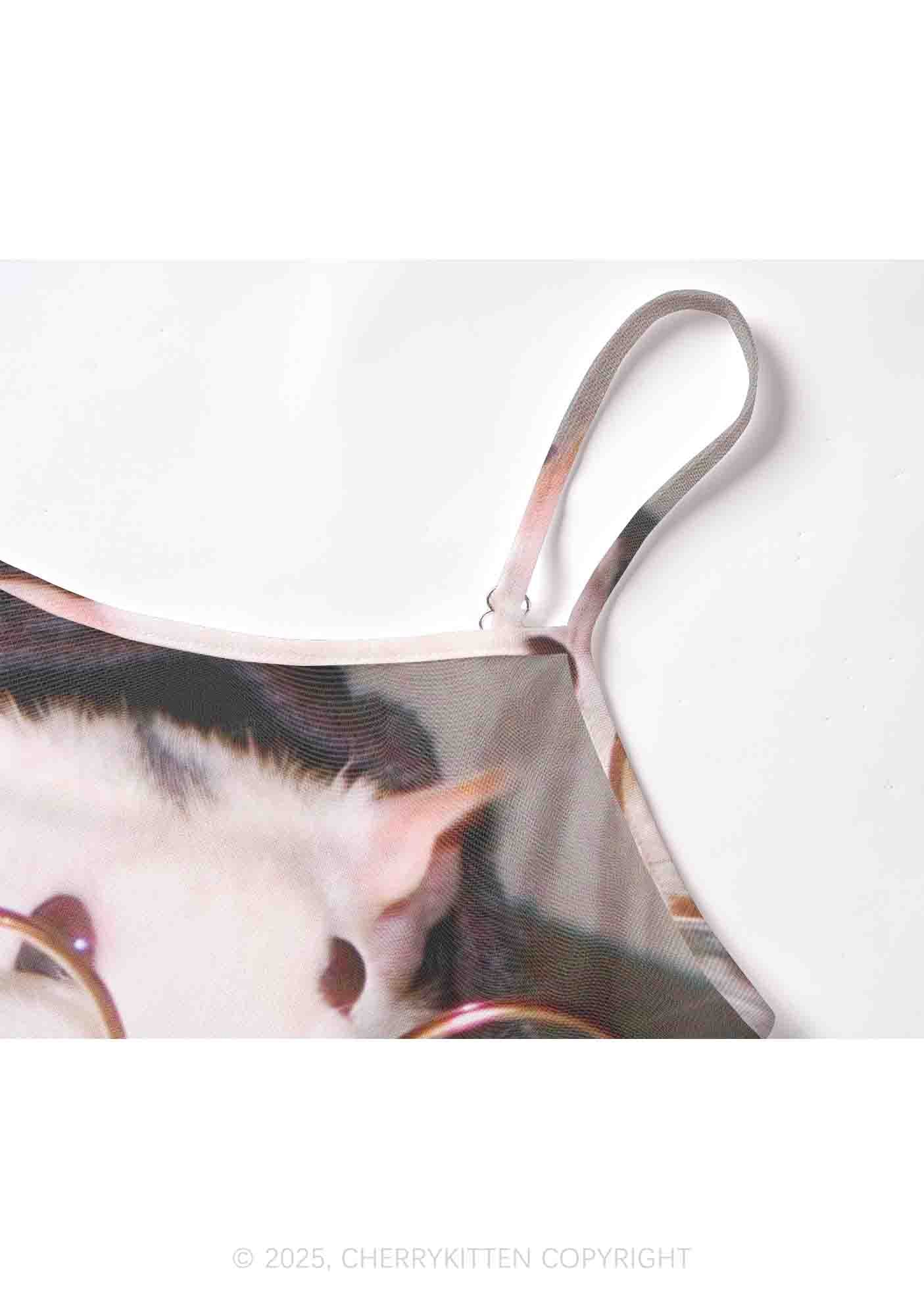 Glasses Rat Y2K Mesh Cami Tank Cherrykitten - Image 5