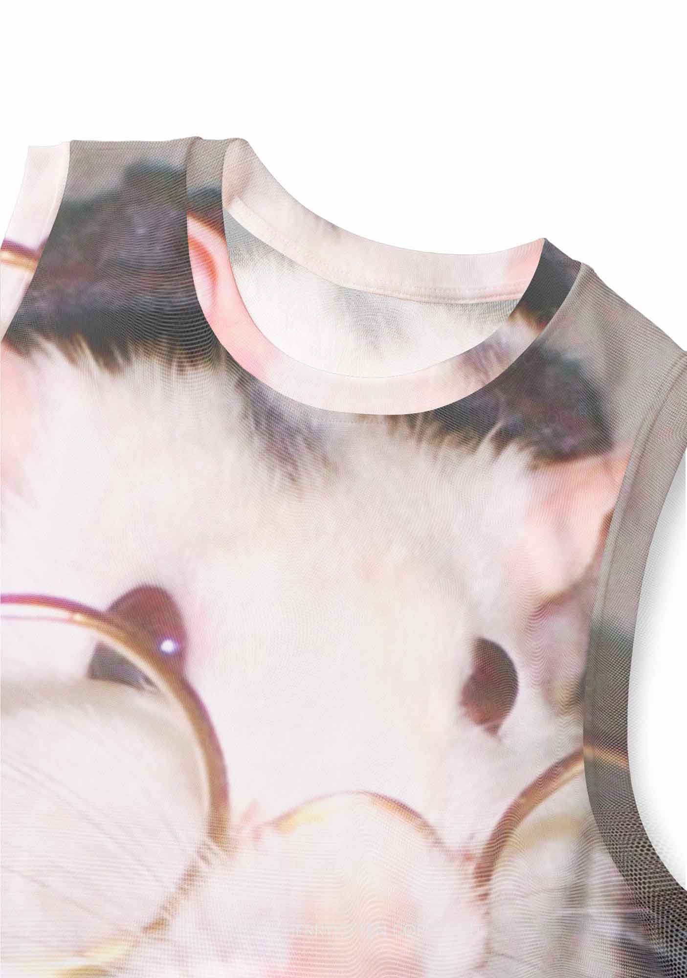 Glasses Rat Y2K Mesh Muscle Tank Cherrykitten - Image 4