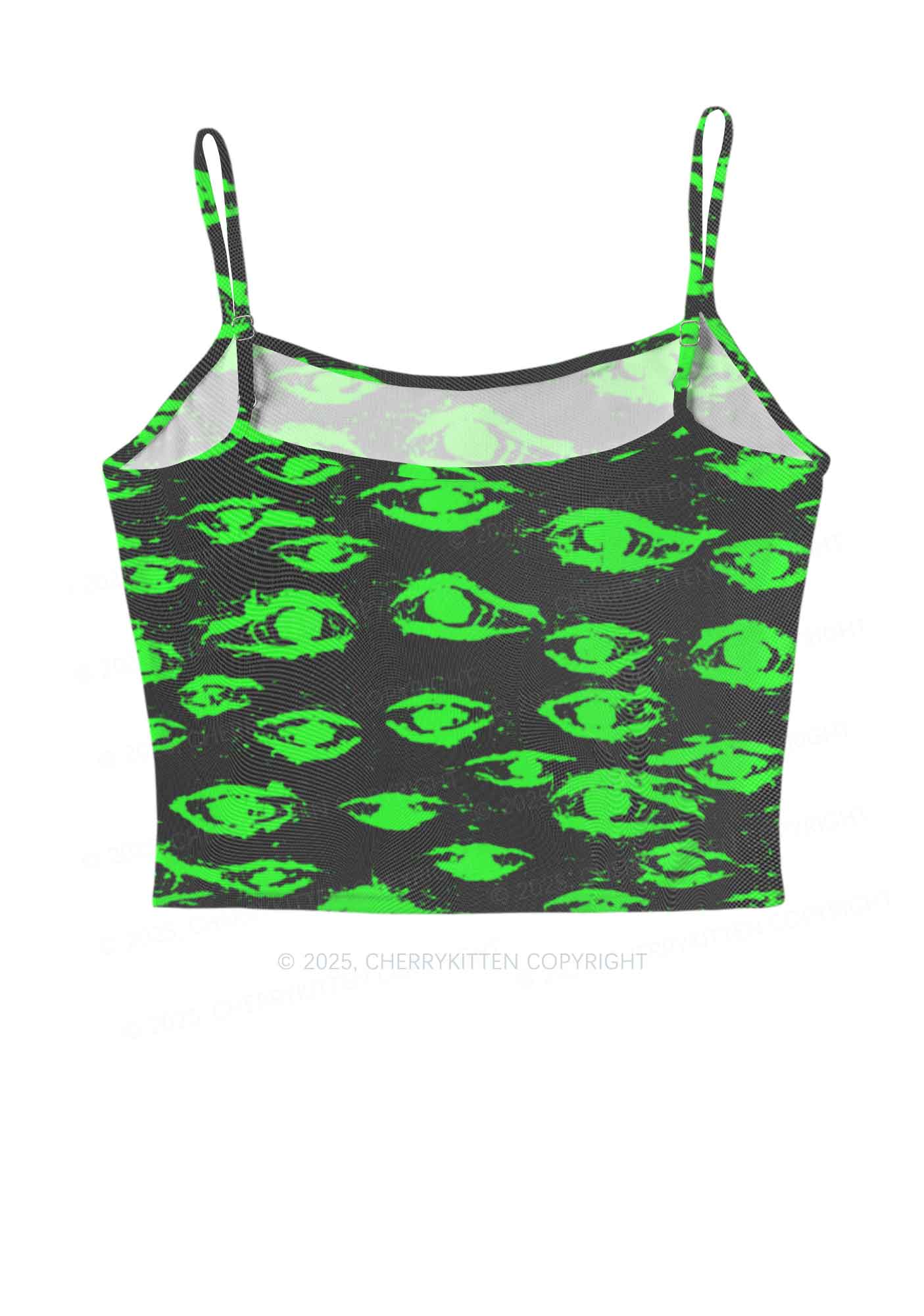 Glimmering Eyes Y2K Mesh Cami Tank Cherrykitten - Image 3