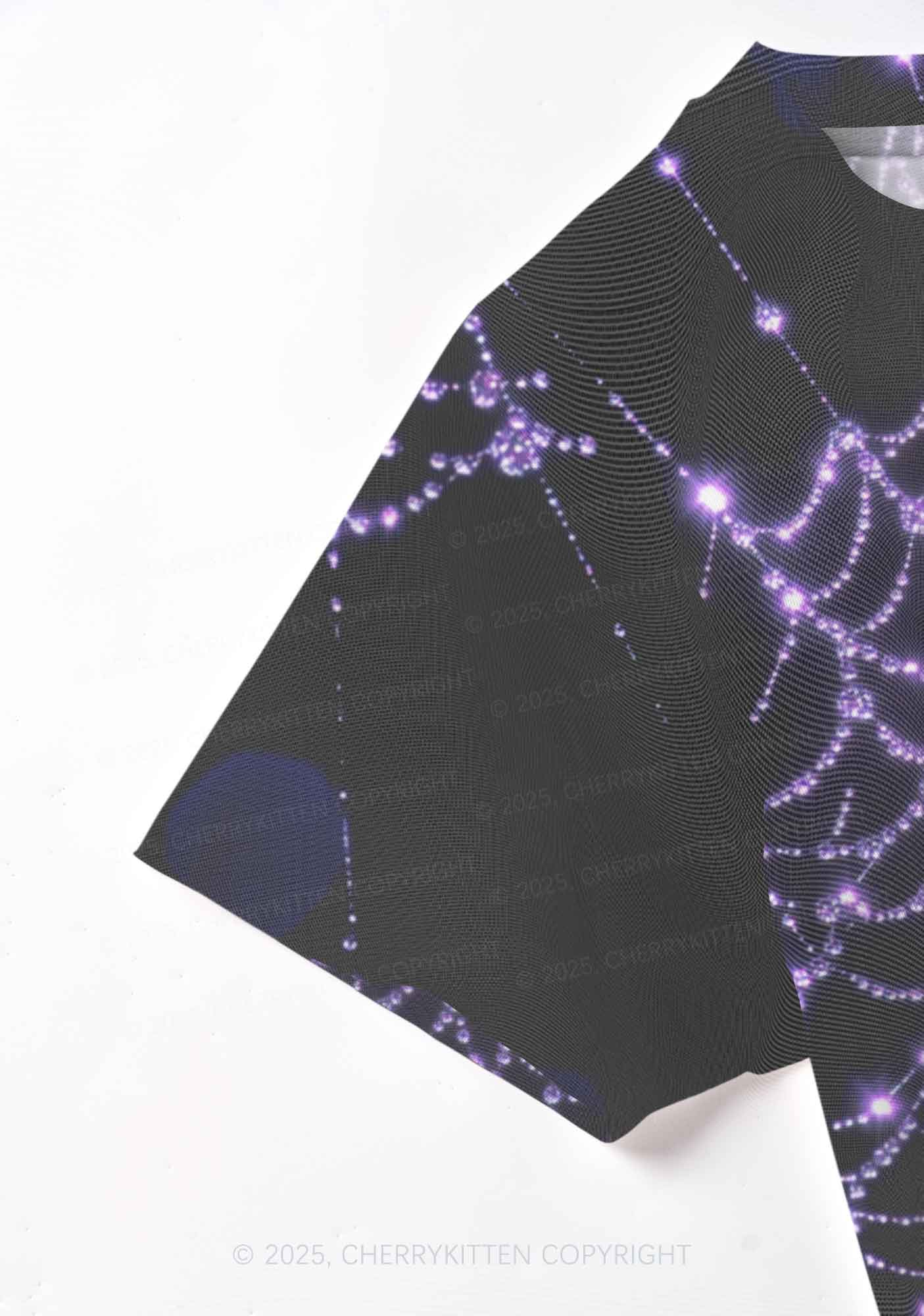 Glistening Spiderweb Y2K Mesh Crop Top Cherrykitten - Image 4