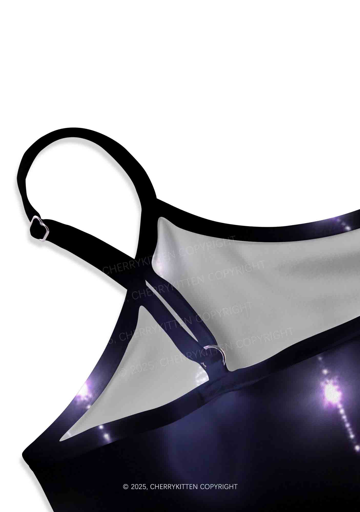 Glistening Spiderweb Y2K Print Slip Dress Cherrykitten - Image 5