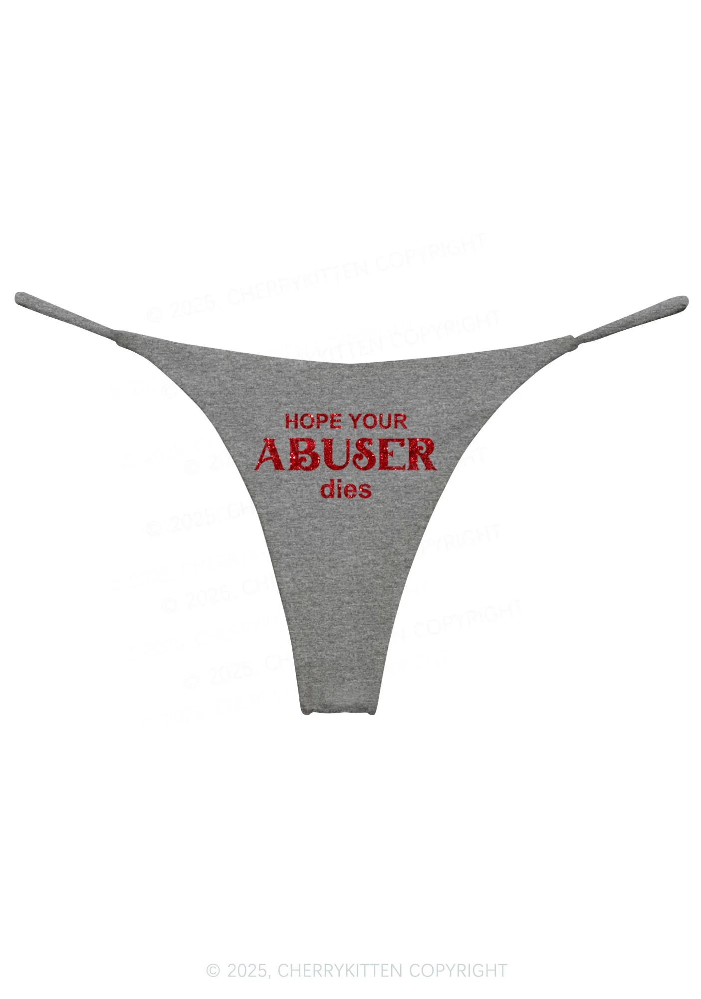 Glitter Abuser Dies Y2K Bikini String Thong Cherrykitten - Image 9